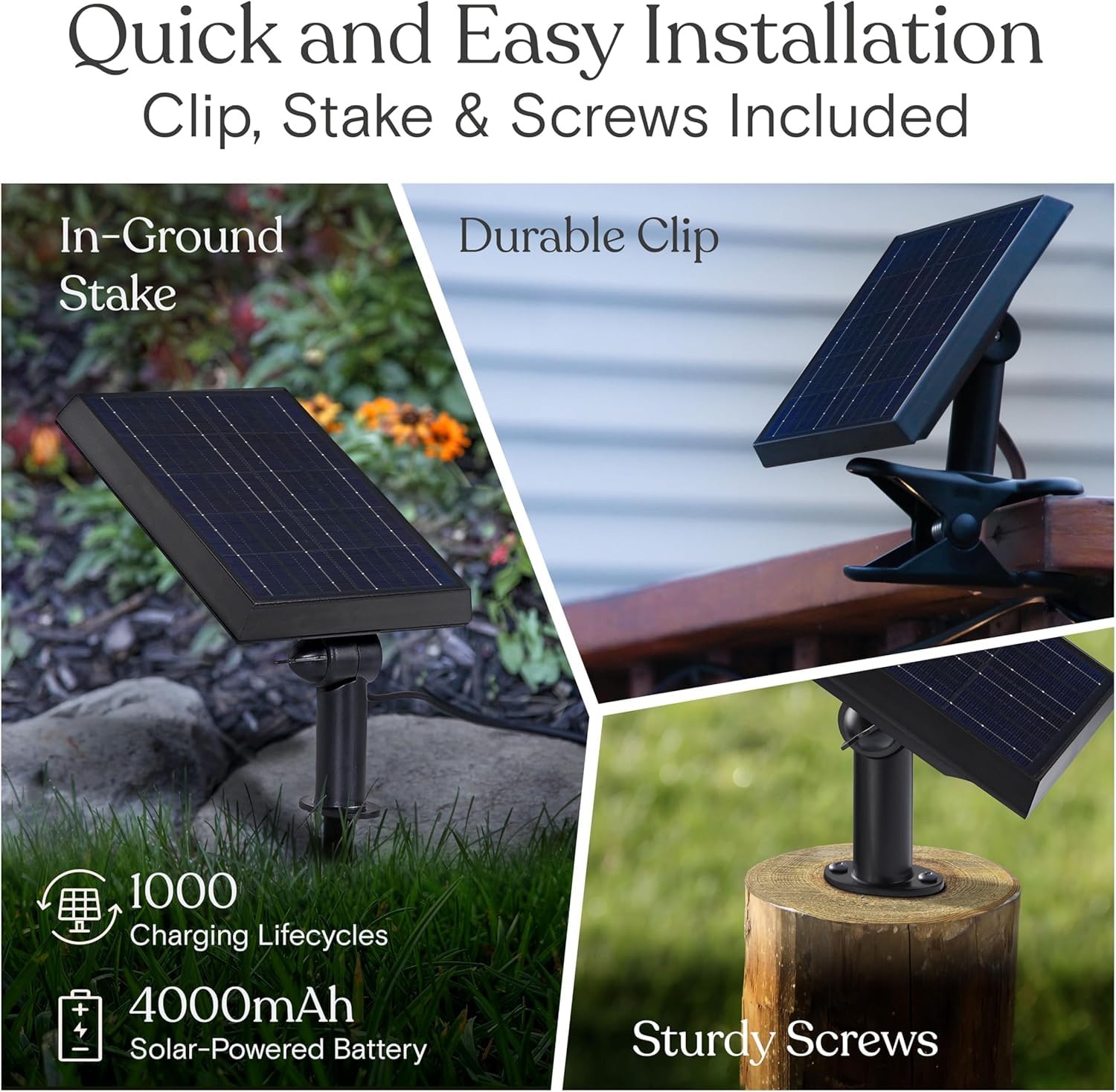 Brightech Ambience Pro Solar String Lights, 48ft, 15 Edison Bulbs, Waterproof, Black/Clear, Model SLR-48HG-WW