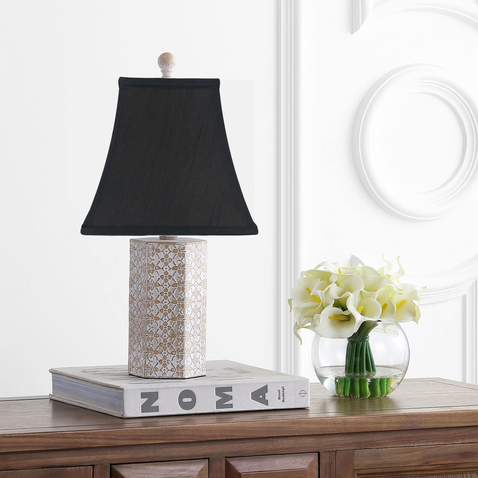 Urbanest Softback Bell Lampshade, Black Faux Silk, 5.25x9x8" Size