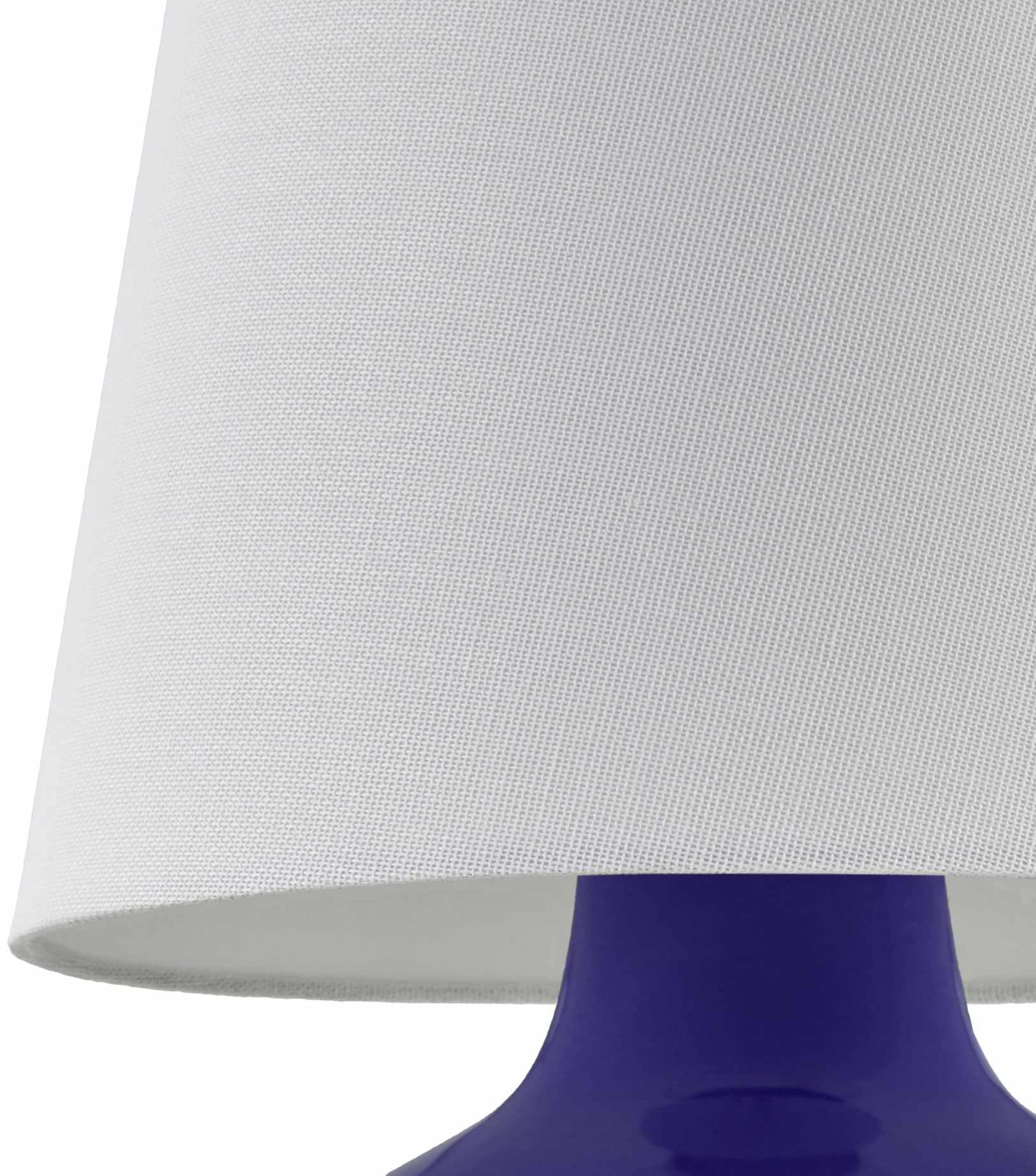 Hauteloom Table Lamp - Ceramic, Navy & White, 13inH x 8inW x 8inD Taper, Model TXCHMC8-019