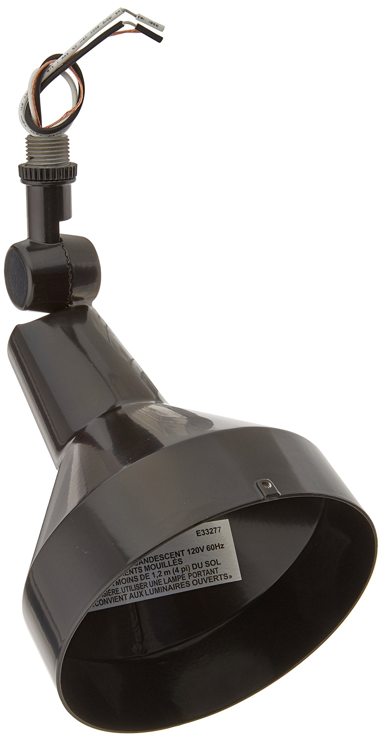 Rab Lighting H101B 150-Watt Max. Par38 Landscape Lighting Flood Fixture 120-Volt, Black