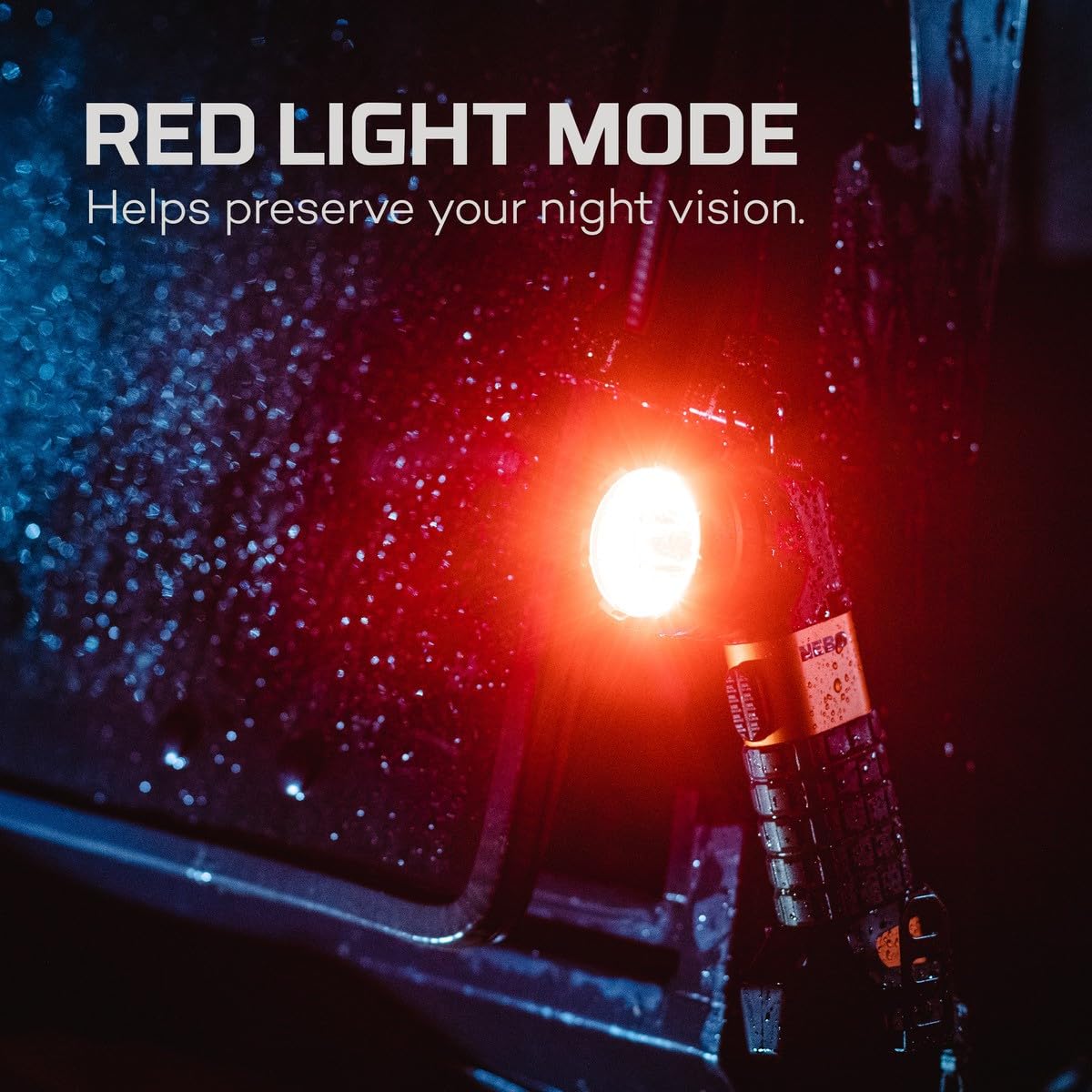 NEBO Master Series SL25 Rechargeable Spotlight & Floodlight, 600 Lumens, 10.5 Hour Run Time, Waterproof, Black/Orange