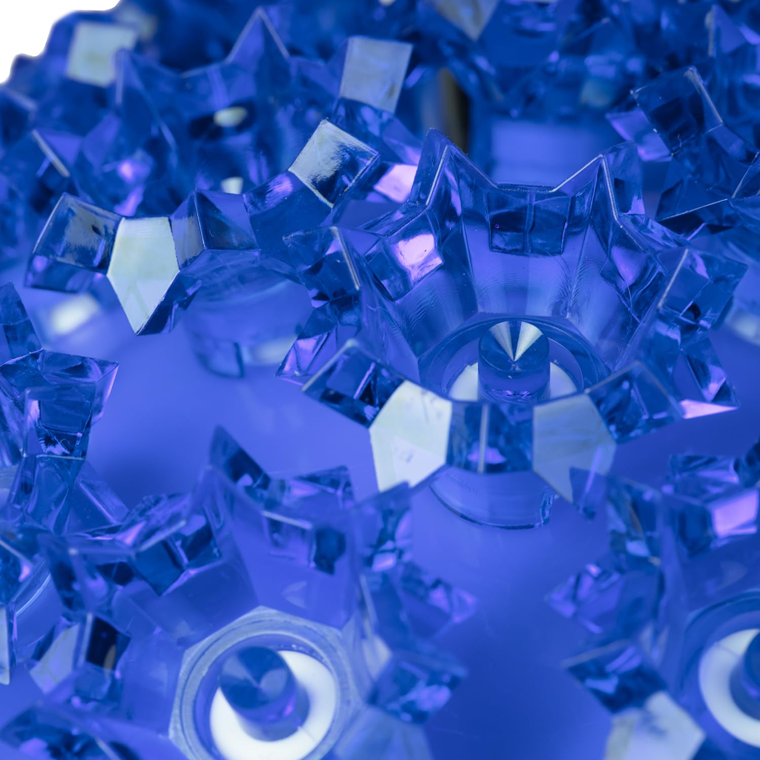 Novelty Lights Led Starlight Sphere 100-Light 7.5 Blue Outdoor Hanging Christmas Ball Lights, Commercial Grade Large Ball Christ