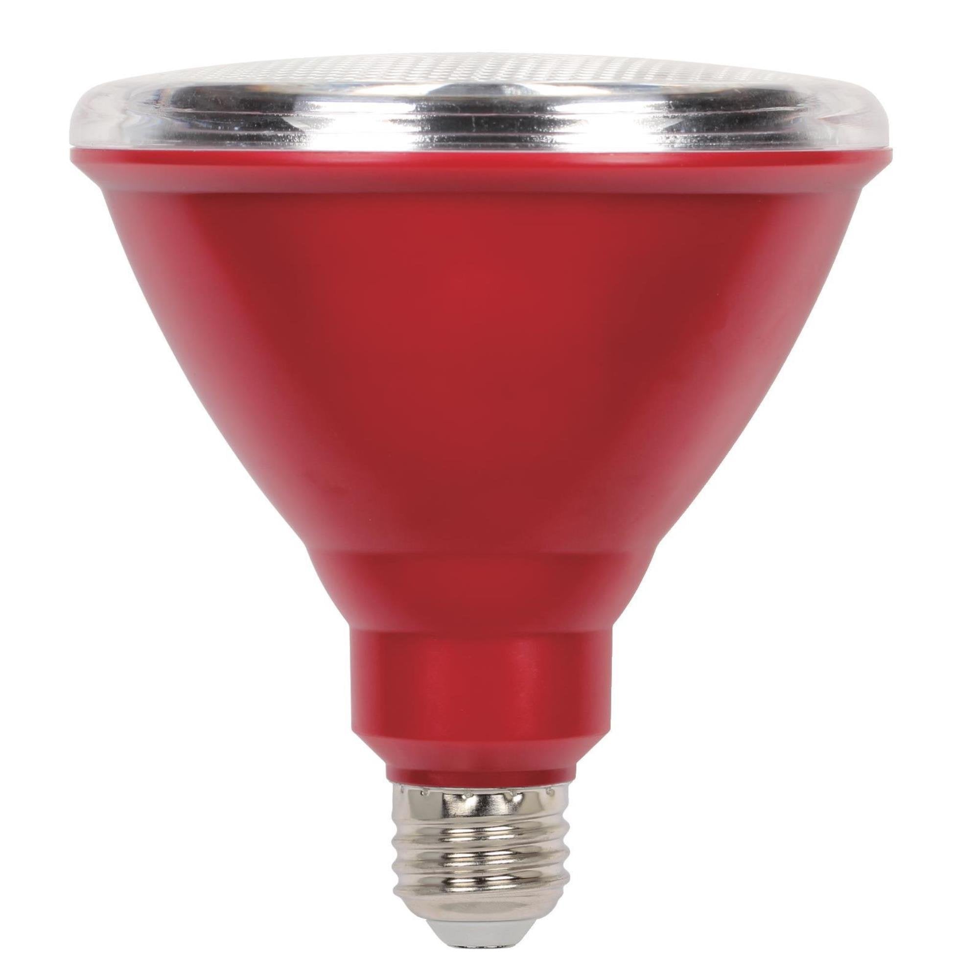 Westinghouse PAR38 Flood LED Light Bulb, 100W Equivalent, Weatherproof, Red, 1 Count, Model 3314700