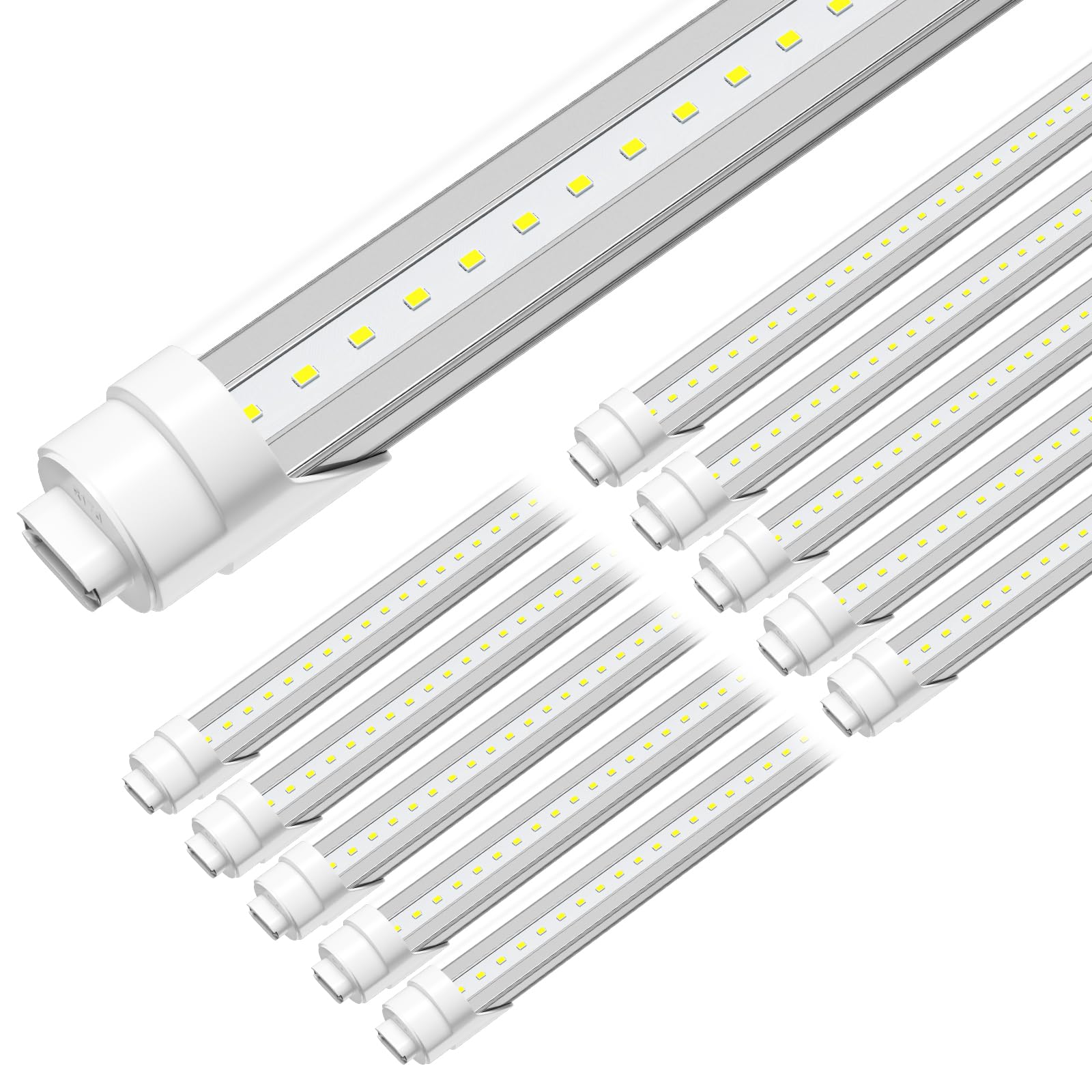 Onlylux 8Ft R17D Led Tube Light, 4800Lm, 6000K, Replace T8/T12