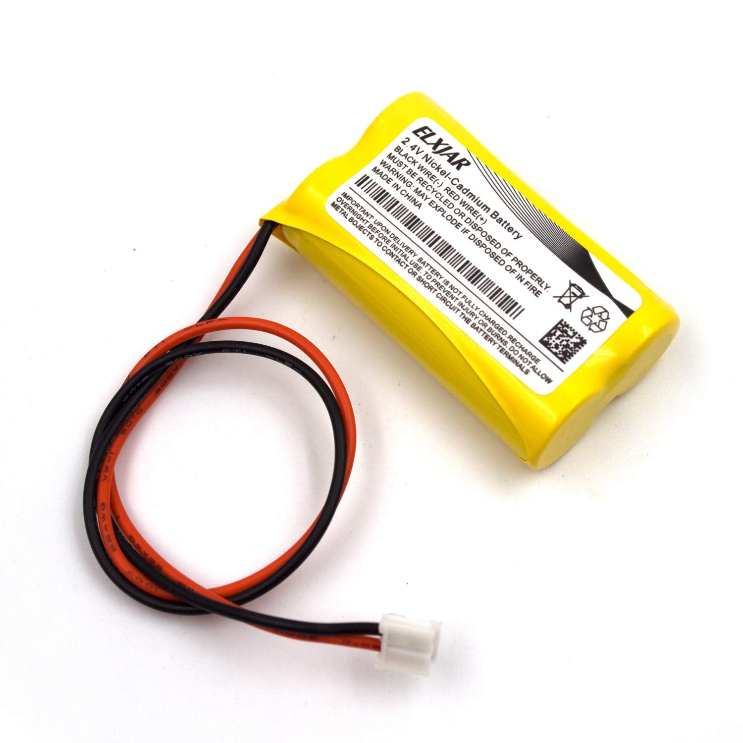 Elxjar (2-Pack) 2.4V 600Mah Bp2-A Dual-Lite Ni-Cd Battery Pack Replacement For Exit Sign Emergency Light, Csxwreb3 Hubbel Batter