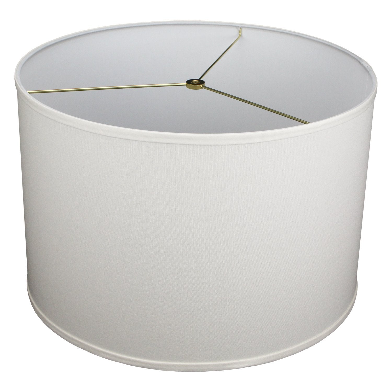 FenchelShades.com 18 Top Diameter x 18 Bottom Diameter 12 Height Cylinder Drum Lampshade USA Made (Linen Cream)