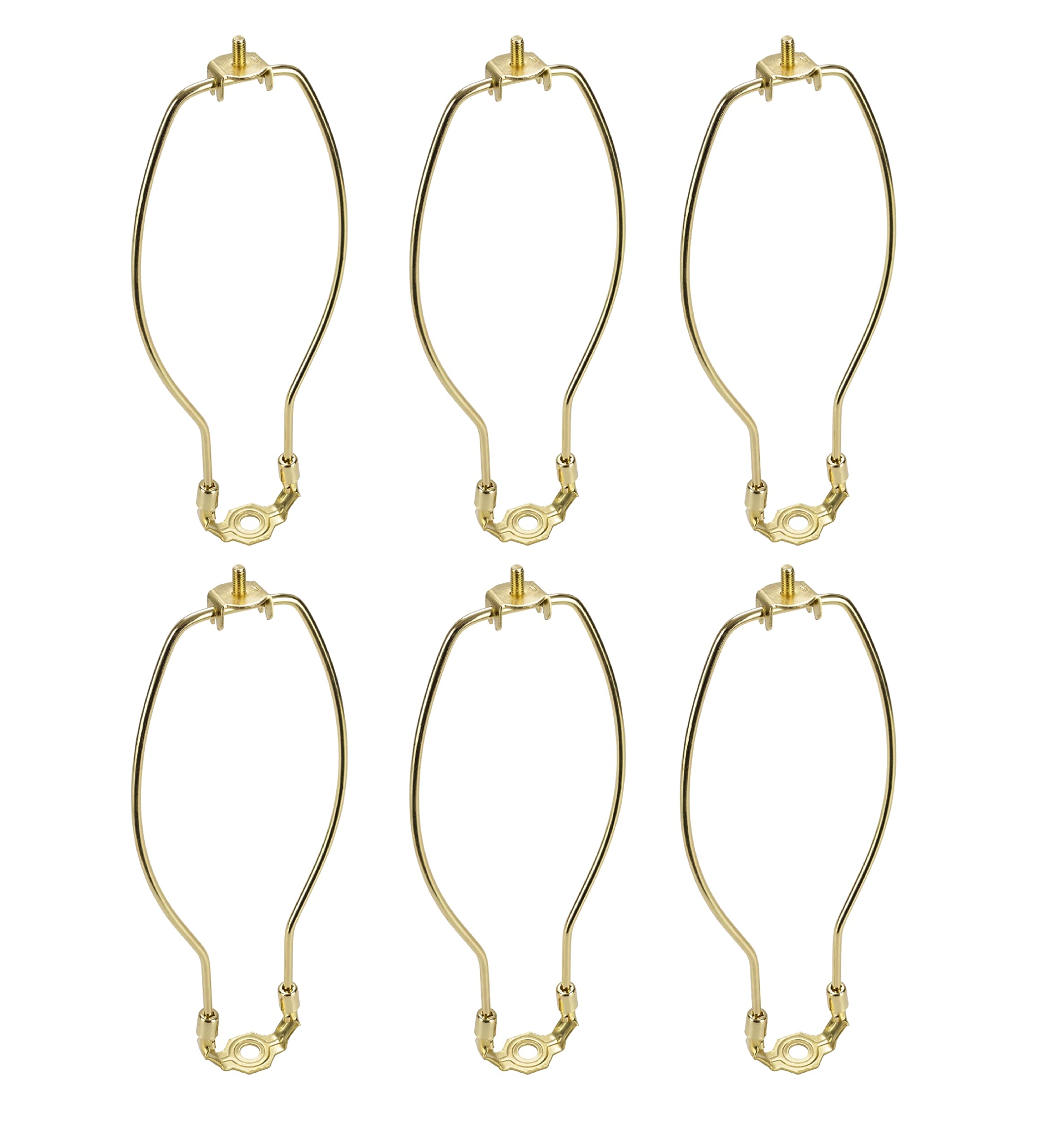 Aspen Creative 20004-16, 12 Lamp Harp with Saddle in Polished Brass Finish, 6 Pack