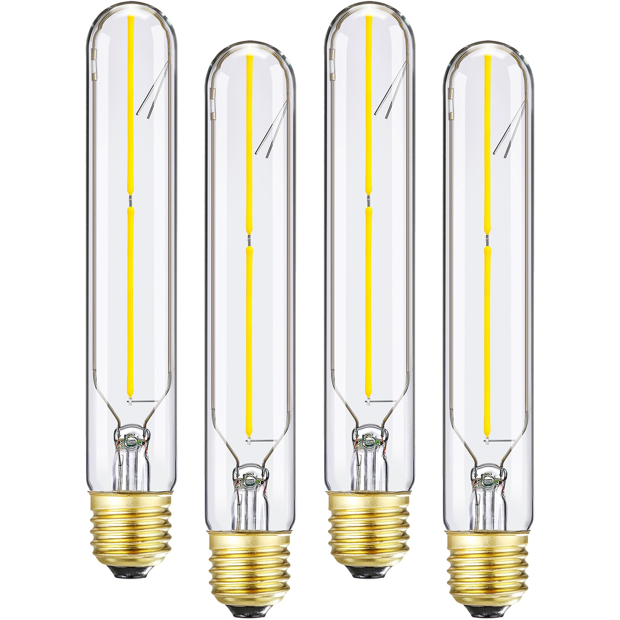 Lvye T10 Led Bulb 4W Equal E26 Led Bulb 40 Watt Dimmable Neutral White 4000K E26 Edison Bulb Ac120V 400Lm Tubular Light Bulb T9
