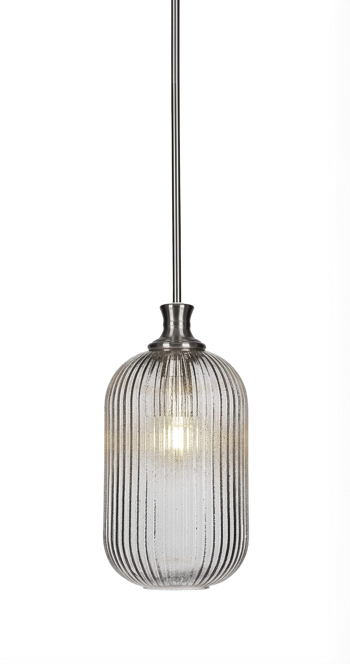 Toltec Lighting Carina 1 Light Pendant in Brushed Nickel (74-BN-4608)