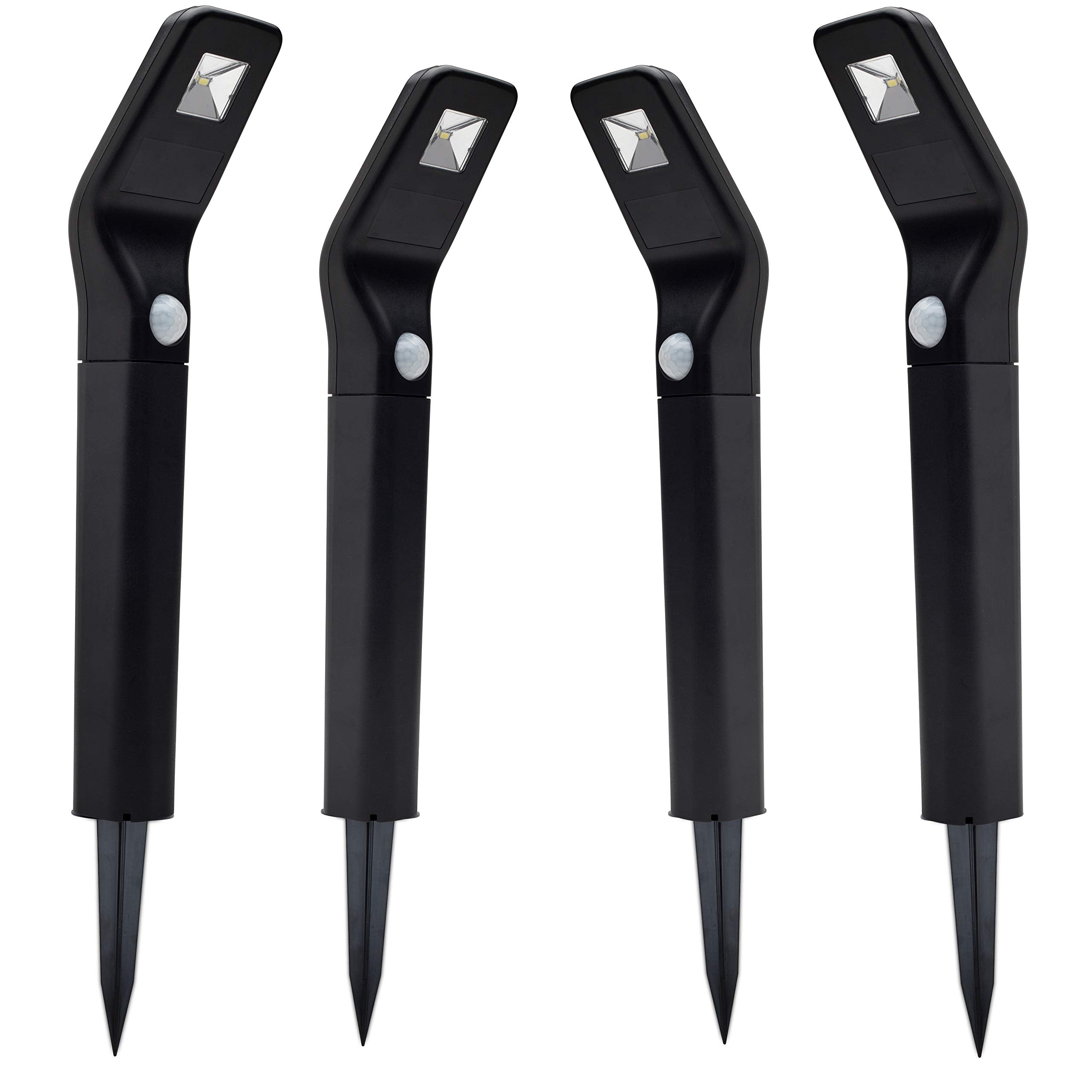 Morvat LED Solar Powered Path Lights, Waterproof Stainless Steel, Dusk to Dawn, Model MOR-SPATHL-P, Motion - Small