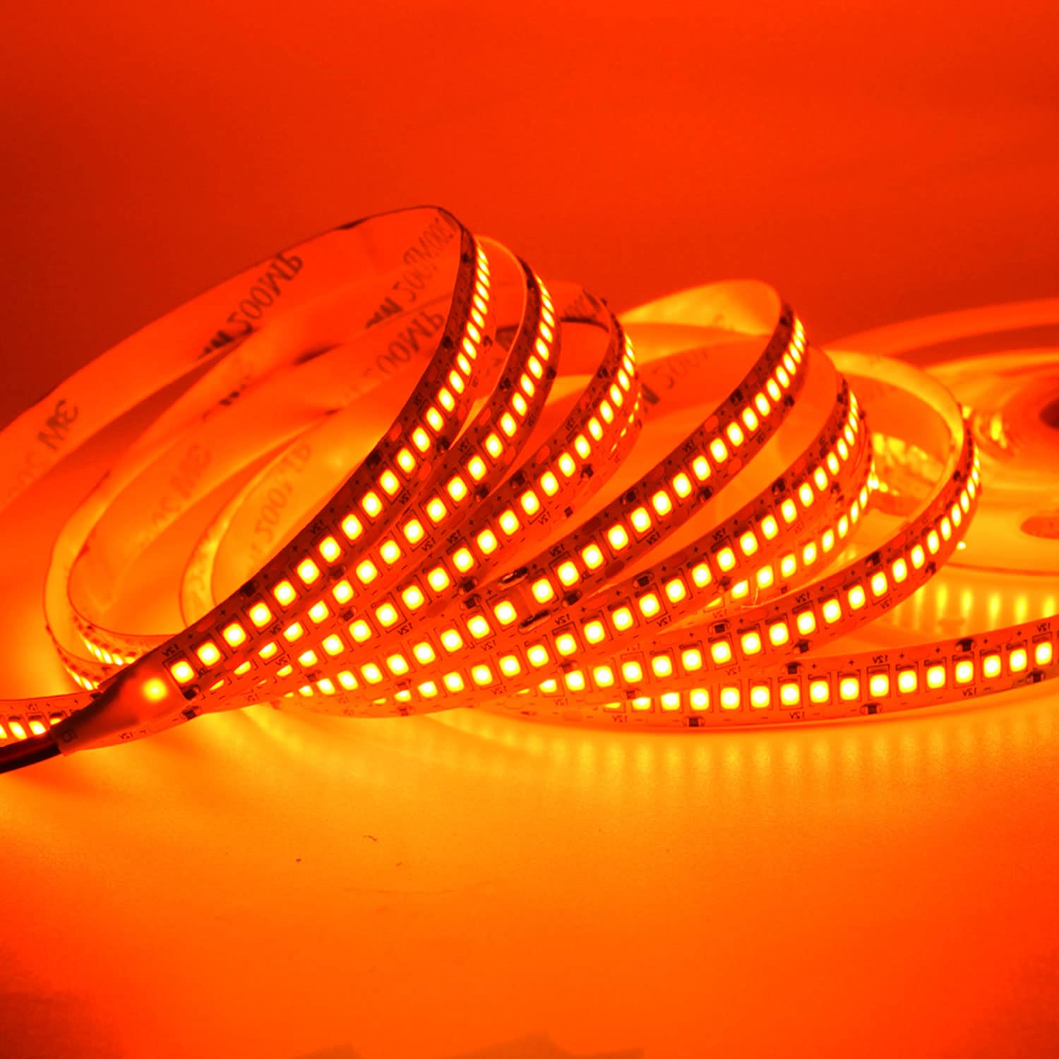 SUYOOULIN LED Strip Lights, SMD 2835, 1200 LEDs, 16.4Ft, Waterproof IP65, Orange, Model LS-002-OR