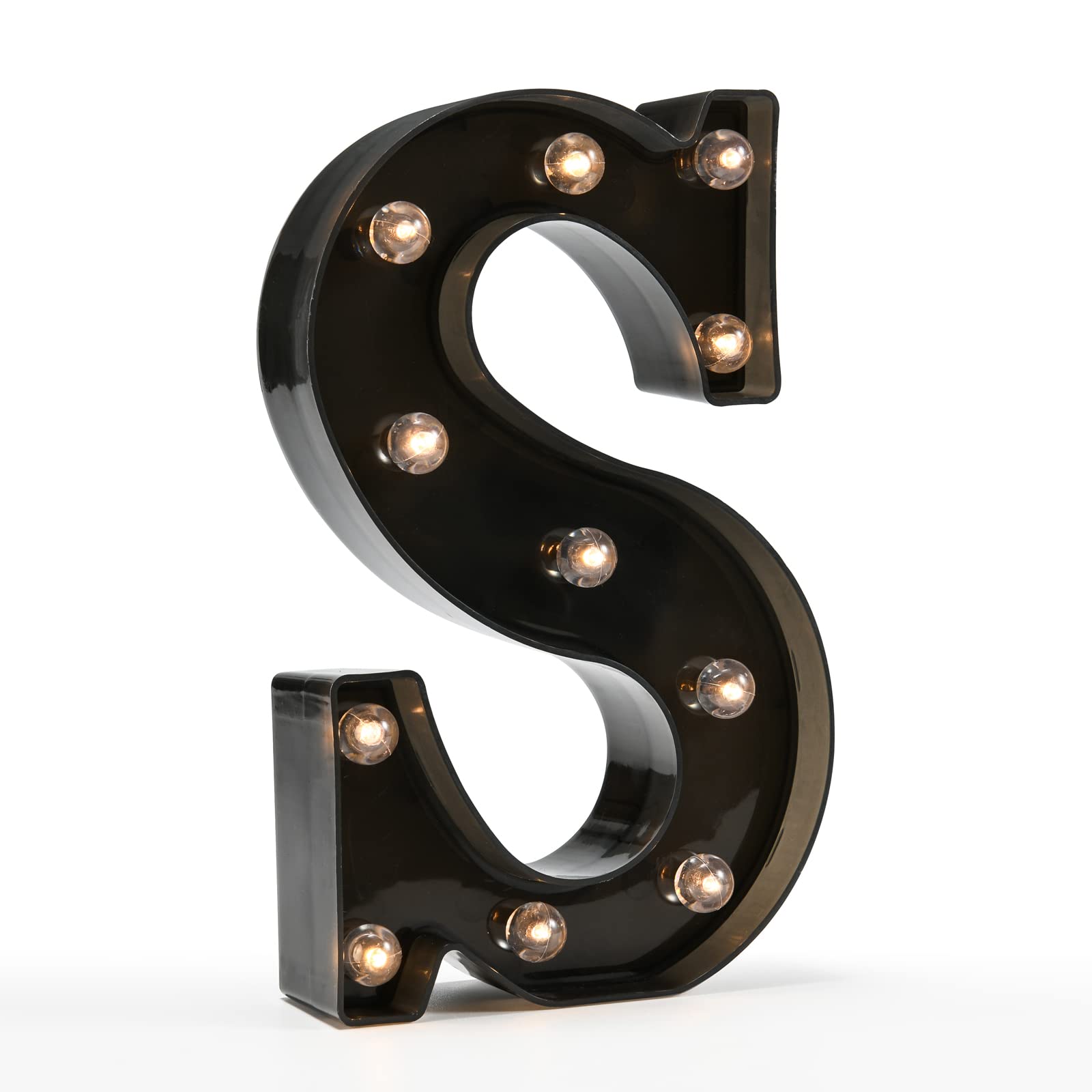 OYCBUZO LED Marquee Letters Sign, Black, Plastic, Model MDLP-BL-31, Night Light for Home Bar, Christmas, Birthday, Wedding Decoration