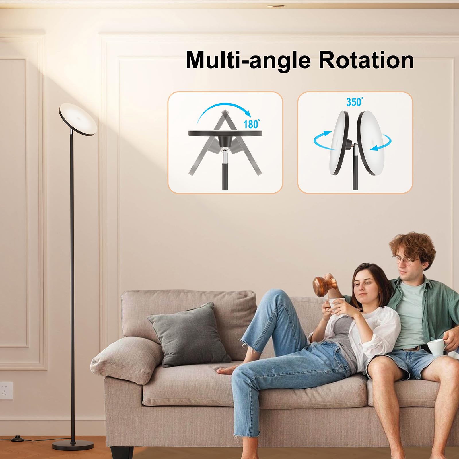 Nukanu Dimmable Floor Lamp With Remote