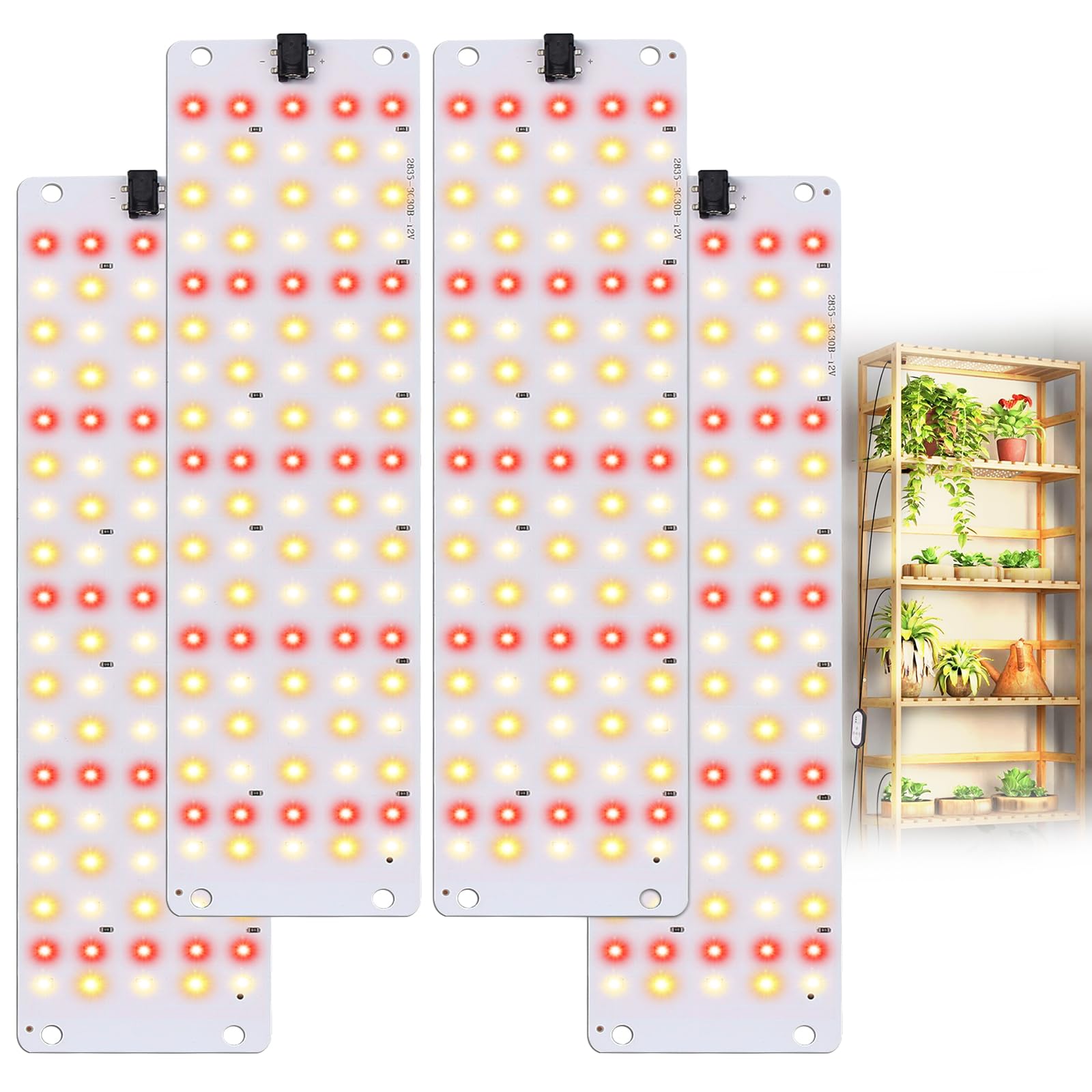 TONYFUL Grow Lights for Indoor Plants, 40W LEDs Plant Lights for Indoor Growing, 360 LEDs Full Spectrum Grow Lights for Seed Sta