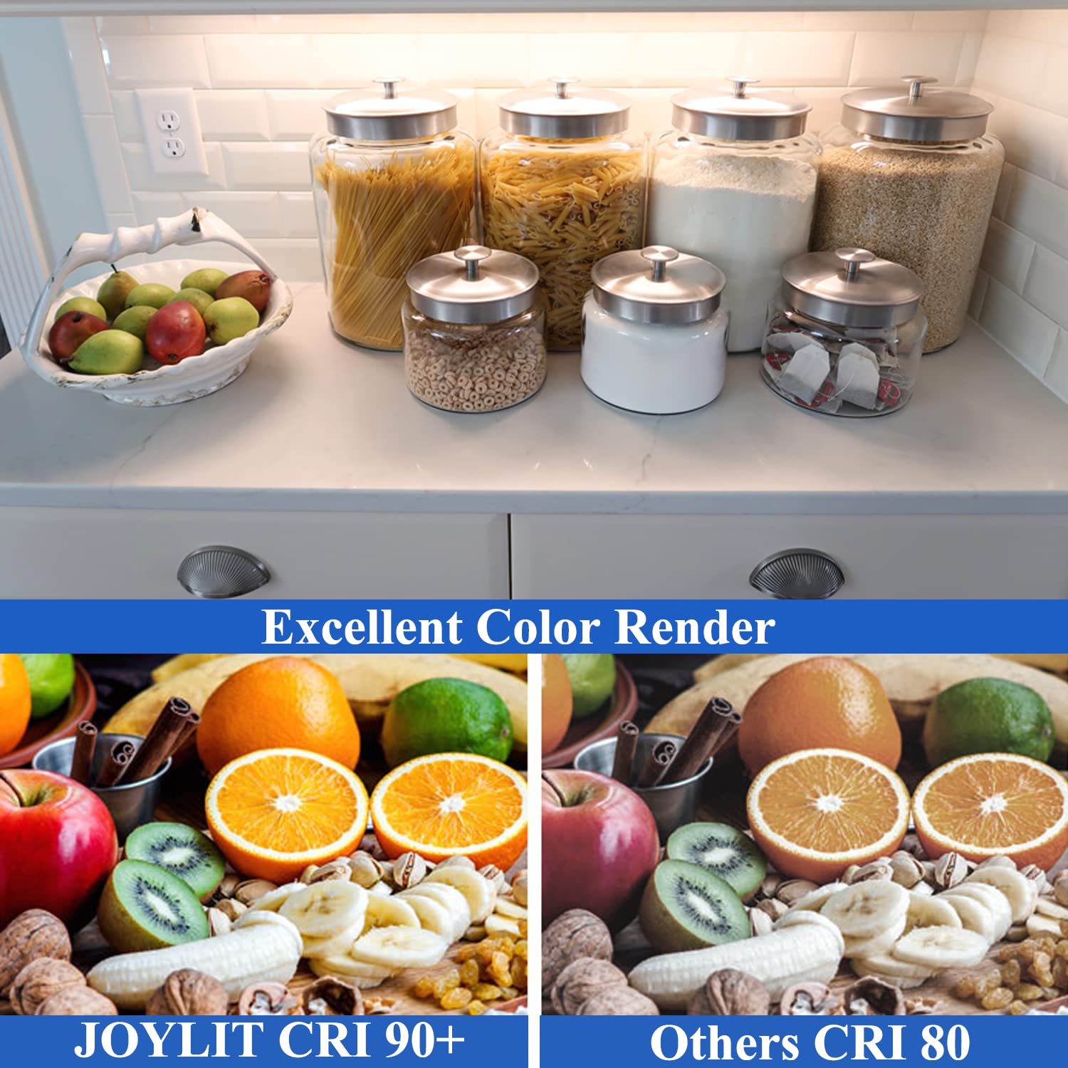 JOYLIT LED Strip Lights 6000K, 32.8ft, SMD 2835, 1200 LEDs, Dimmable Indoor Tape Light, Model S28BNP10