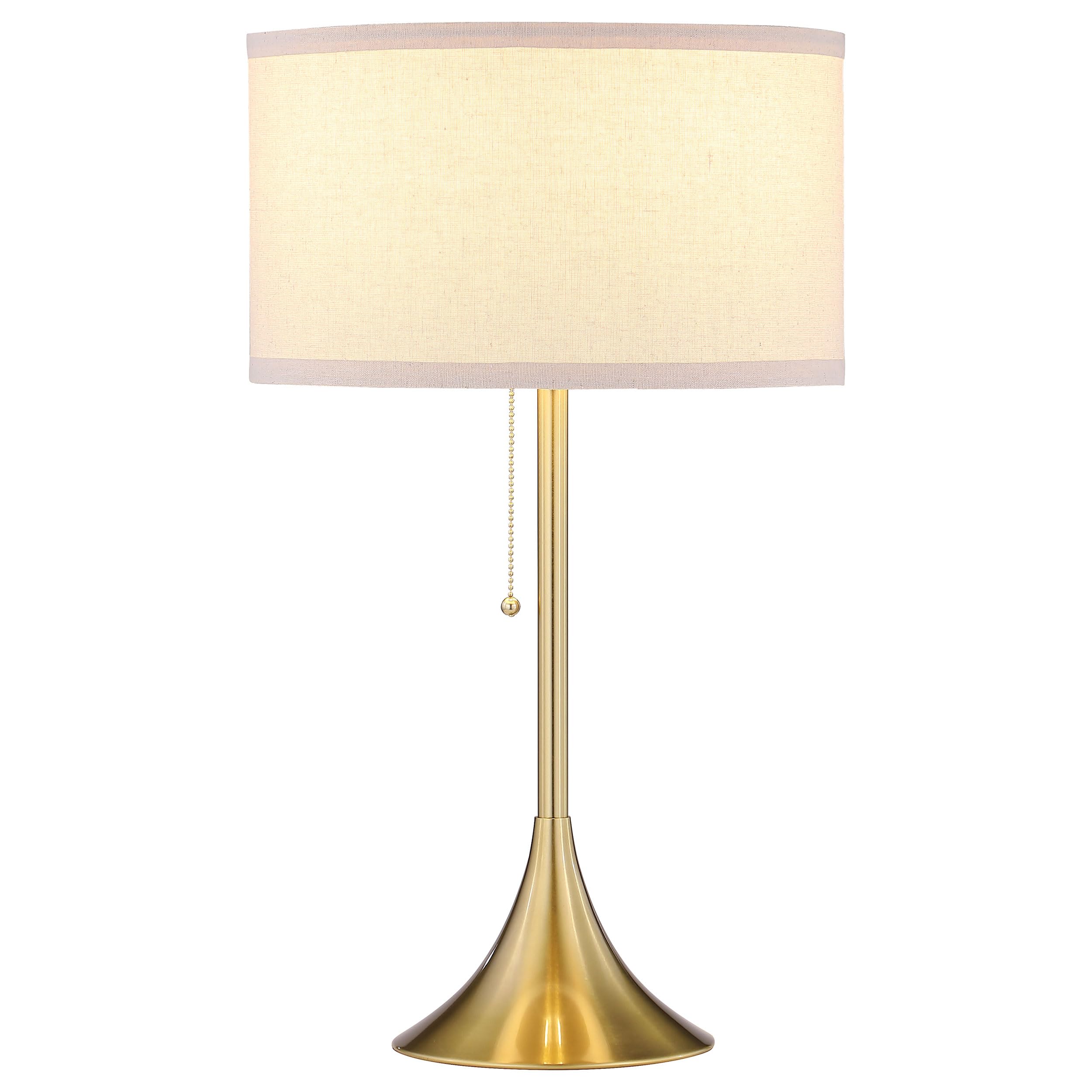 Coaster Home Furnishings Elmira 24-Inch Drum Shade Metal Table Lamp Gold