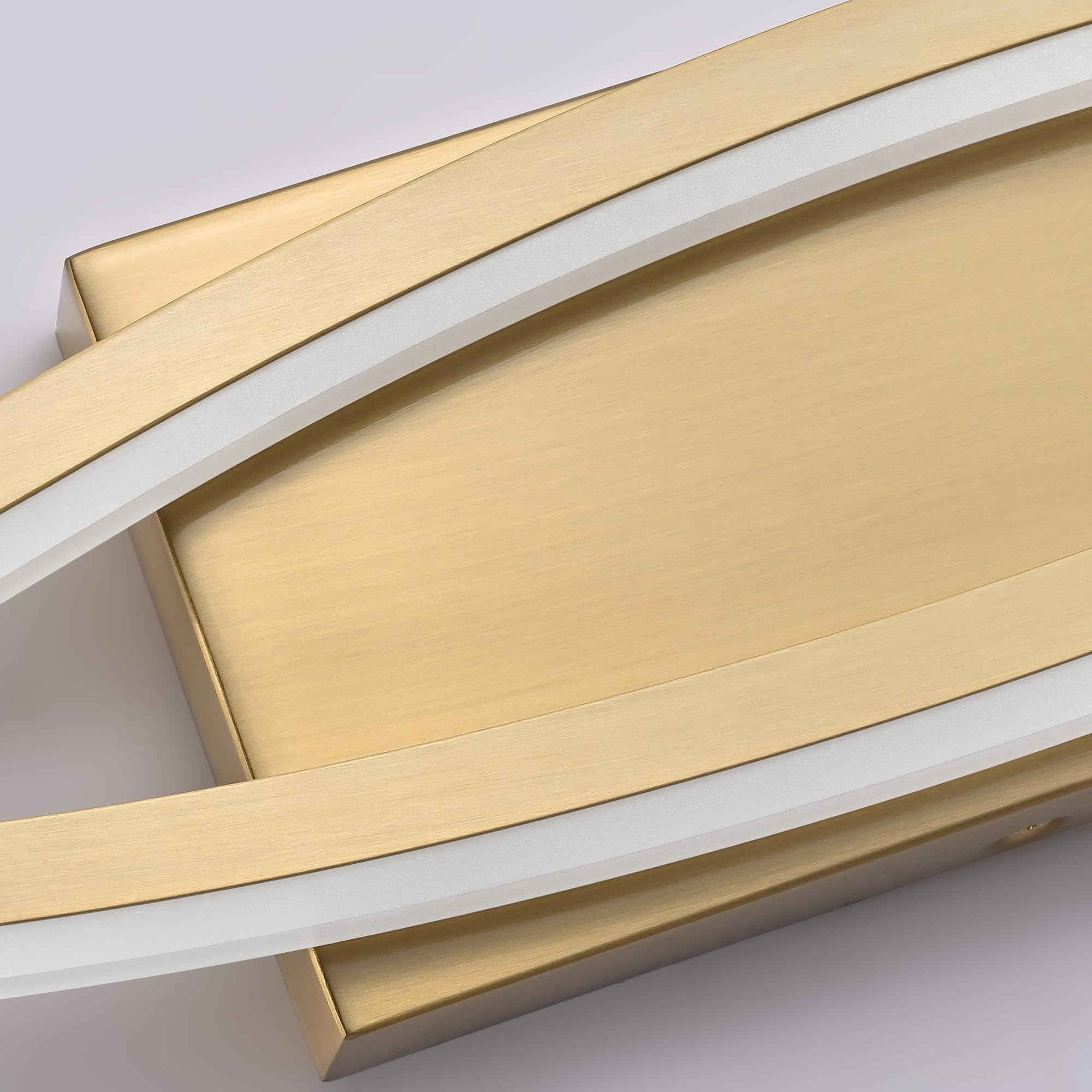 Presde 24In Dimmable Modern Led Bathroom Light Fixtures Over Mirror, Gold Vanity Light For Bathroom, Brushed Brass Bath Lighting