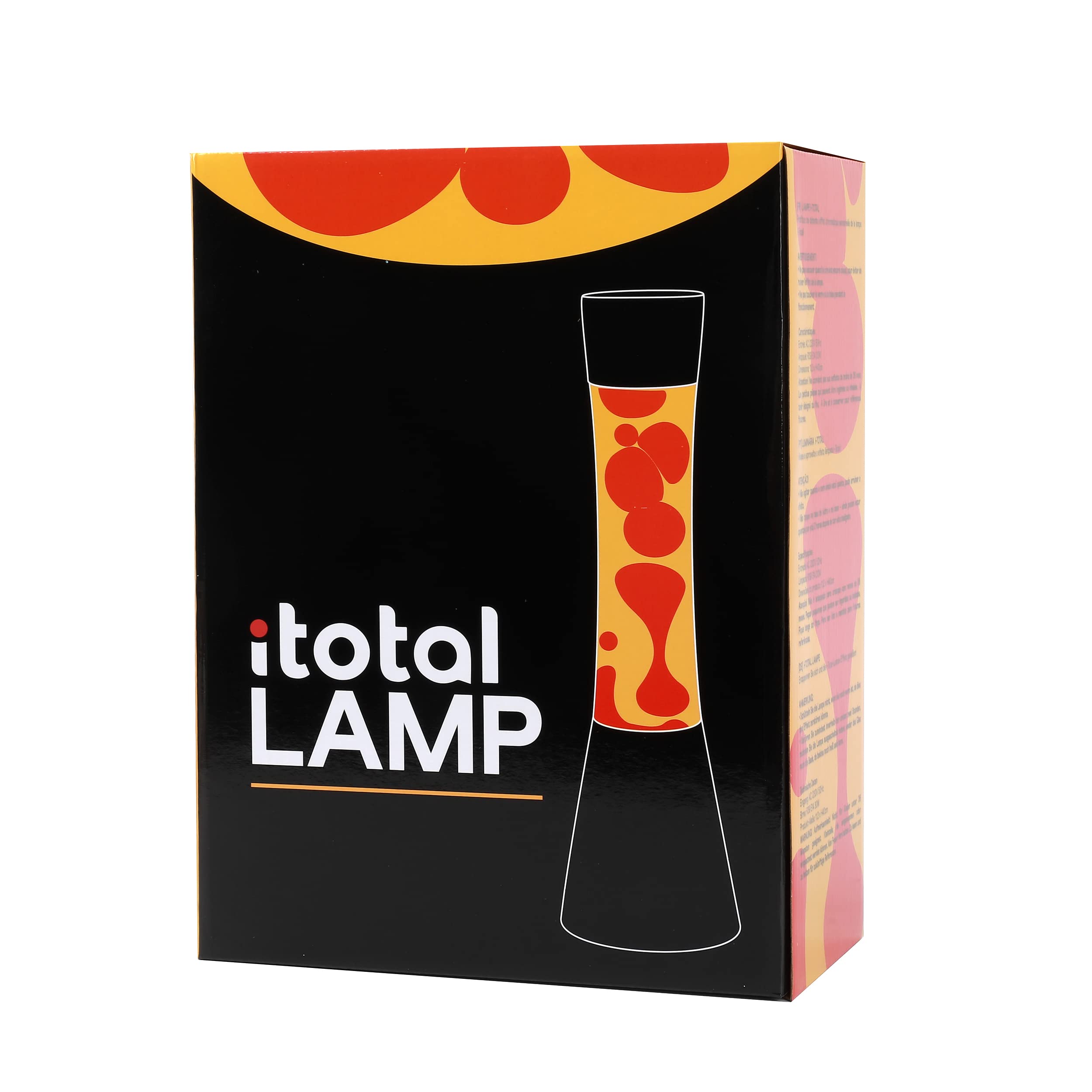 ITOTAL - Lamp with Internal Movement of Colored Bubbles/Colorful Flow and Hypnotic Wax 3.74 x 15.74 in/with US Plug (Yellow & Re
