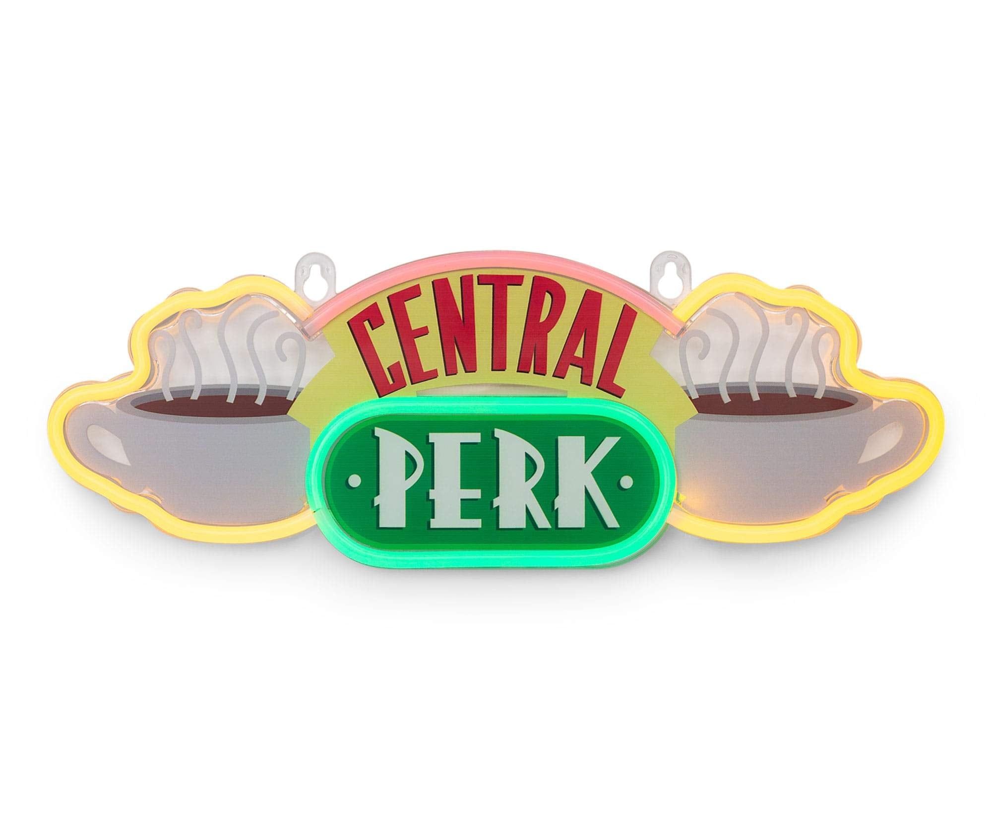 Ukonic Friends Tv Show Central Perk Coffee Shop 16-Inch Neon Light Sign Replica | Official Home Decor Collectible | Hanging Led Wall Light, Trendy Room Essentials