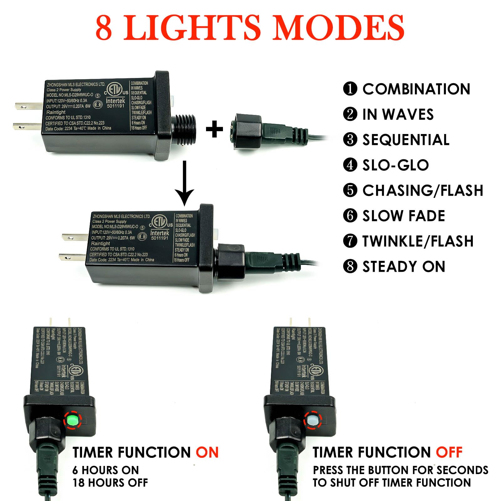 Ozs Connectable Red And Green Christmas String Lights, 2Pack 164Ft 400Led Christmas Lights For Outdoor Indoor, Plug In Tree Ligh