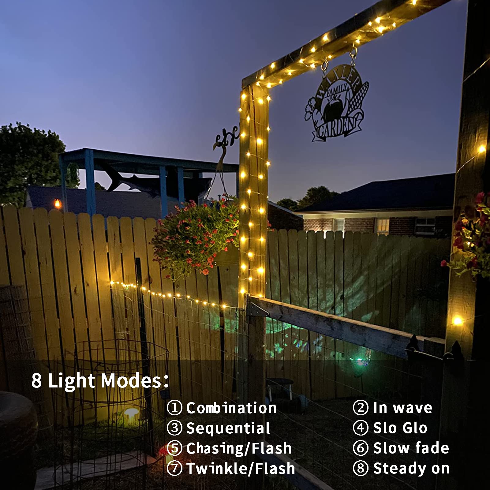 echosari 2 Pack Fairy String Lights, 33Ft, 100 Micro LED, IP68 Waterproof, Remote, Warm White, Model DMO-300