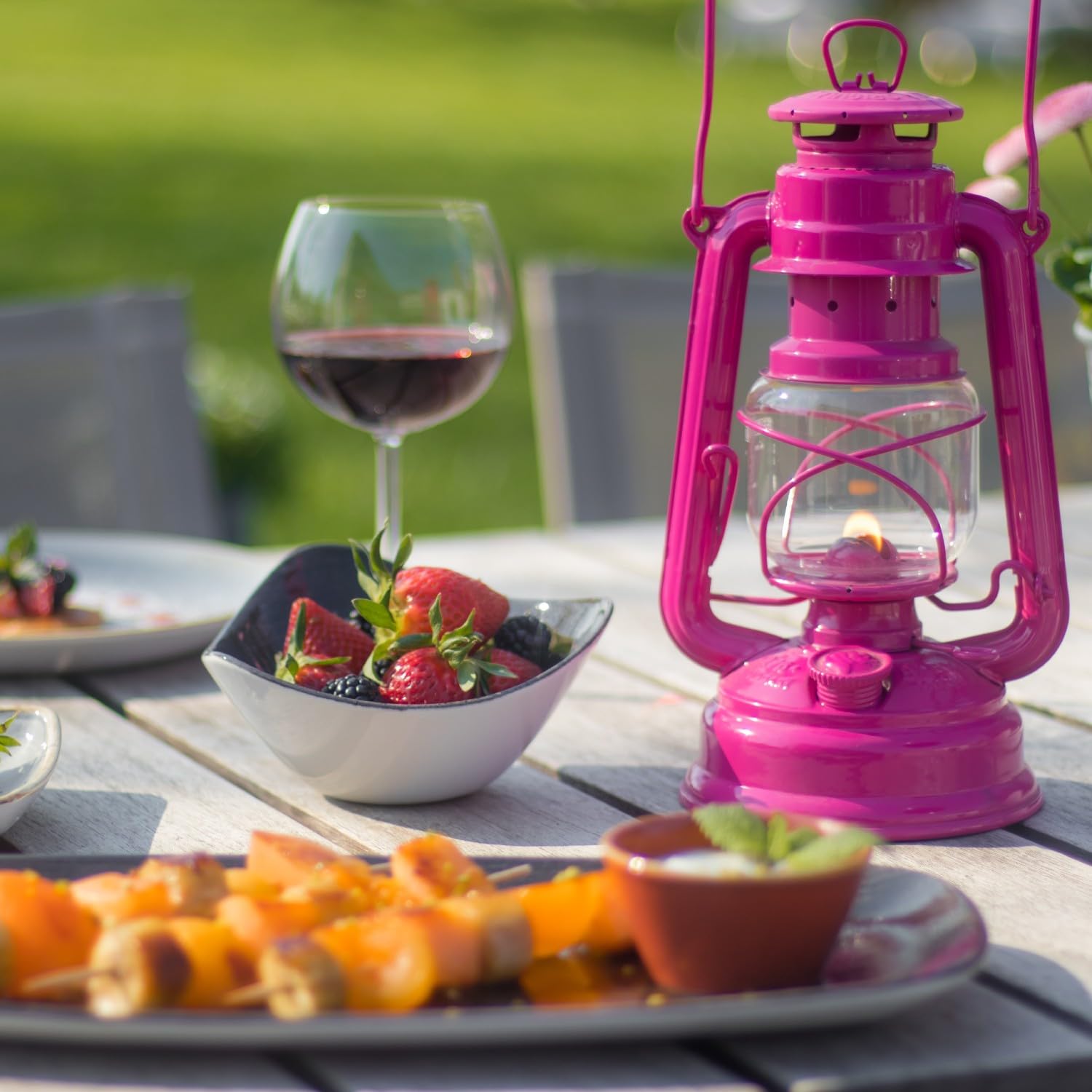 Feuerhand Outdoor Kerosene Fuel Lantern, German Made Weather Resistant Baby Special 276 Galvanized Hurricane Lamp For Camping Or