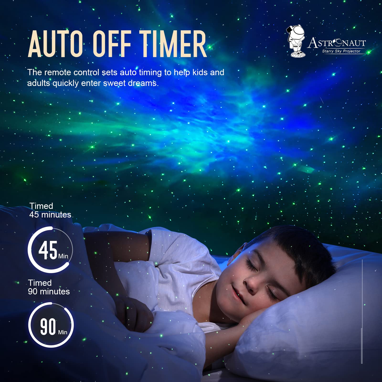 Mooyran Galaxy Star Projector - Cool Night Light For Kids Room, Space Decor, Led Nebula Lamp