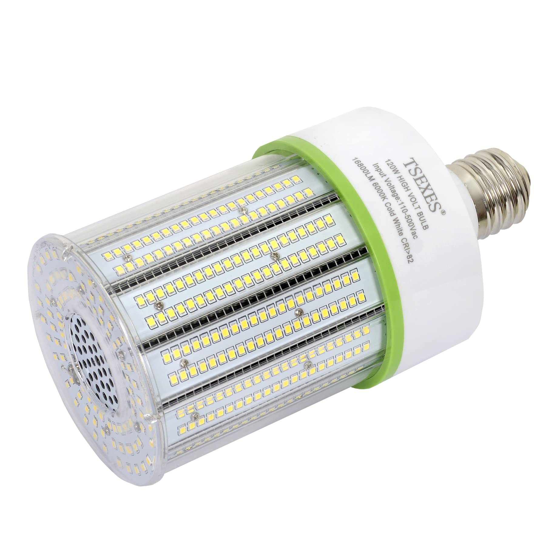 TSEXES LED Corn Cob Light Bulb 120W E39 Mogul Base 5000K Daylight Replacement for 600W HID