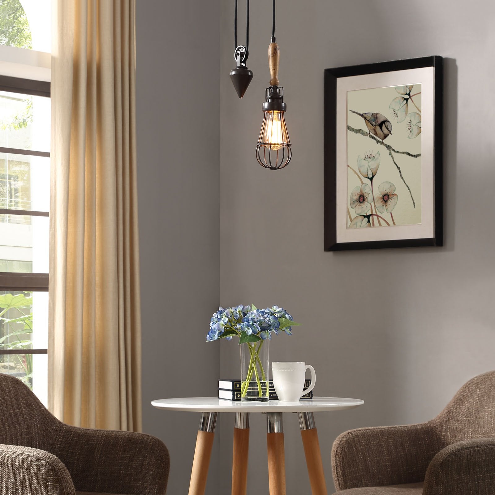 Modway Excavate Ceiling Fixture, Silver