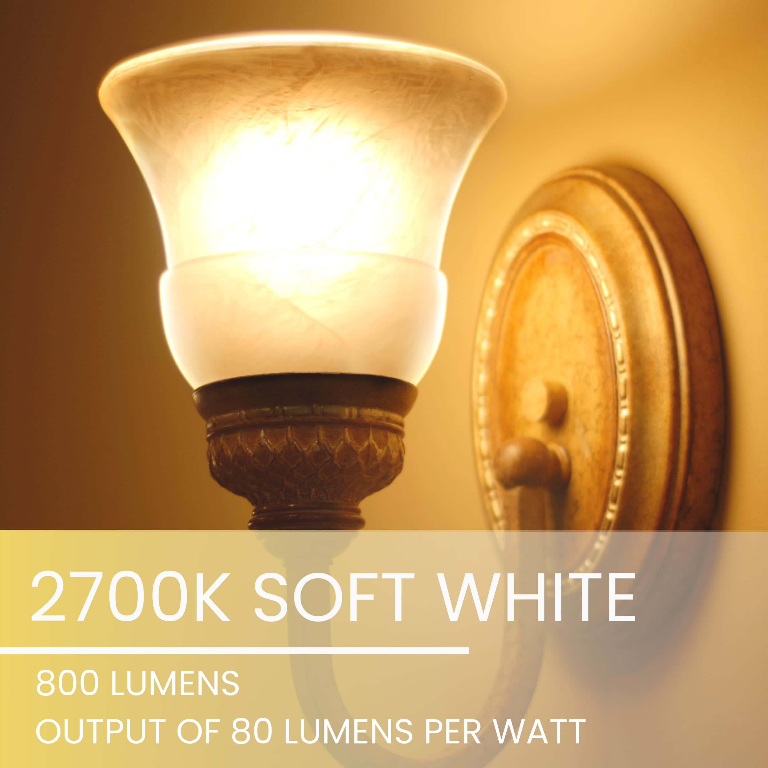 Feit Electric A19 LED Bulb Soft White 60W Equivalent 4 Pack - Copper