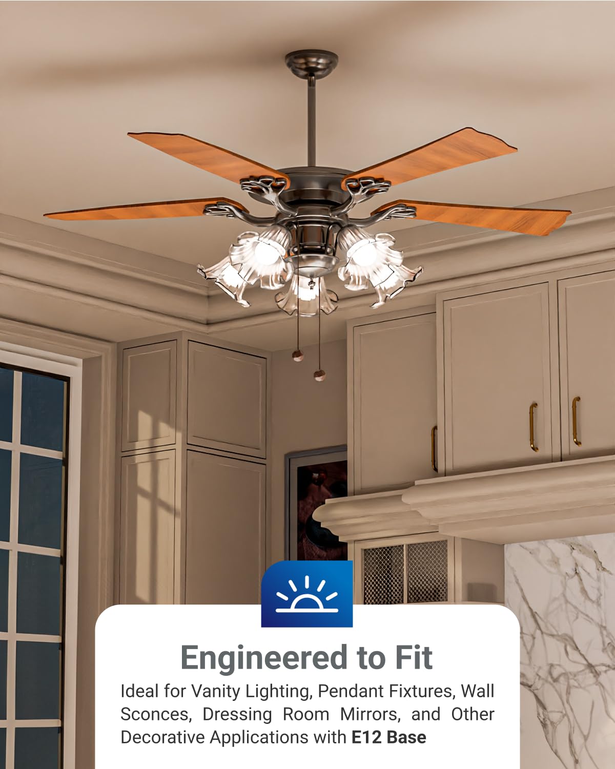 Sunco 10 Pack E12 LED Bulbs Candelabra CRI92 2700K Soft White, 5W Equivalent 40W, 450 Lumens, Small Edison Screw Base E12, Non-D