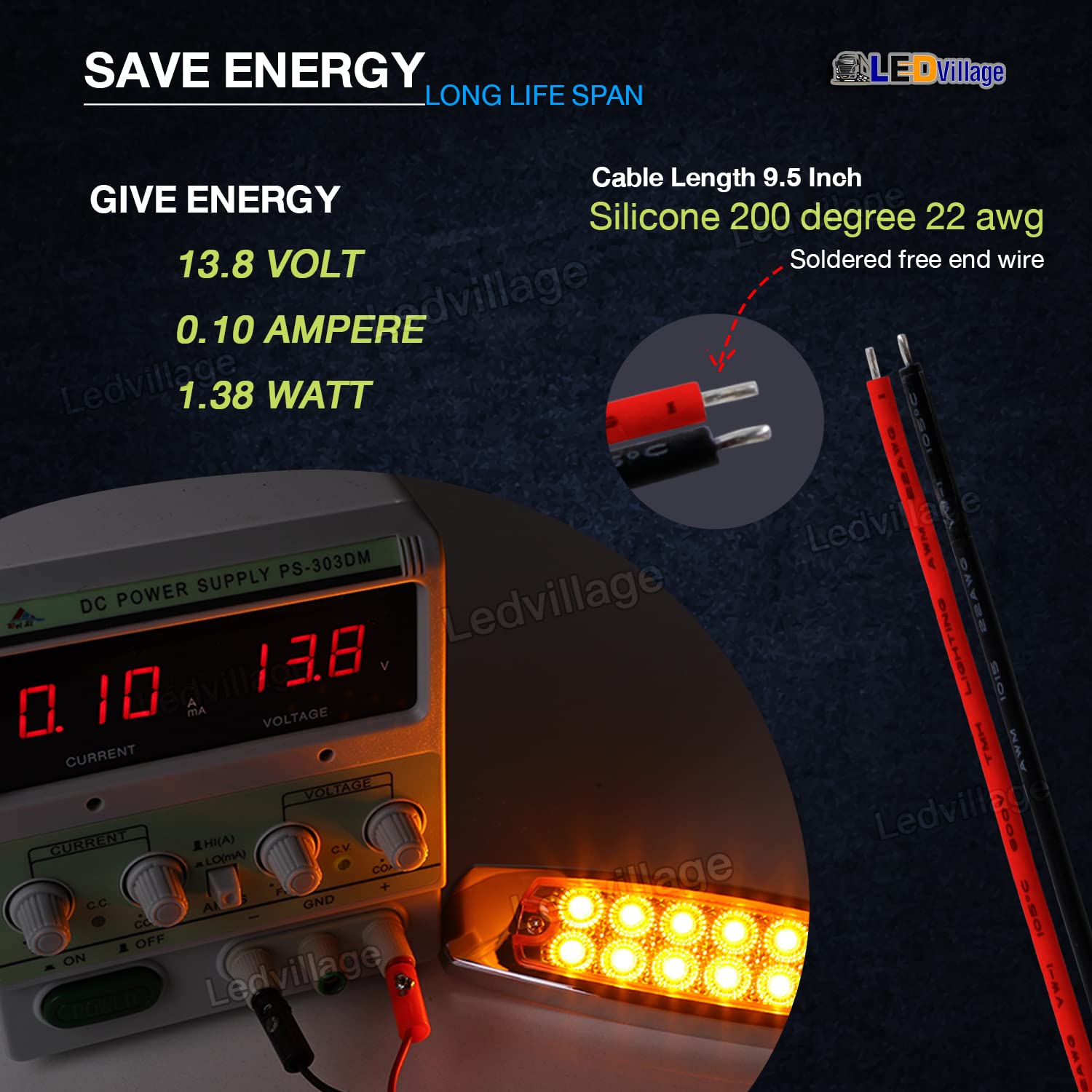 Ledvillage 20 Pcs 12V Dc 6.4 Inch Amber Led Side Marker Clearance Lamp Heavy Truck Lighting 12 Diodes Trailer Truck Atv Suv Coac