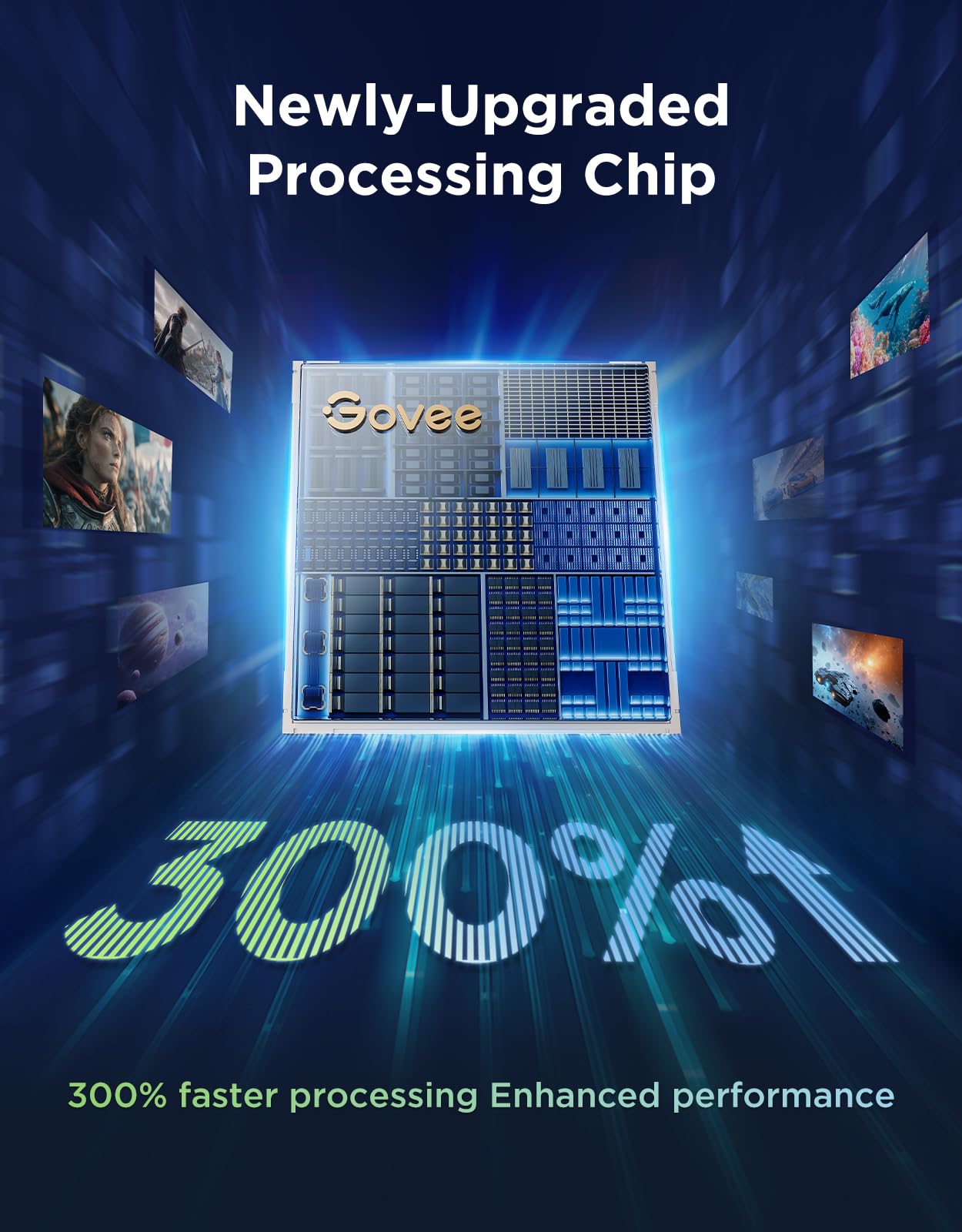 Govee Tv Backlight 3 Pro With Hdr Triple Camera  16.4Ft 5-In-1 Rgbwwic Led Strip Lights That Change With 75-85 Inch Tvs  75Leds/M  Supports Ai Filter  Smart App And Voice Control  Dreamview Sync