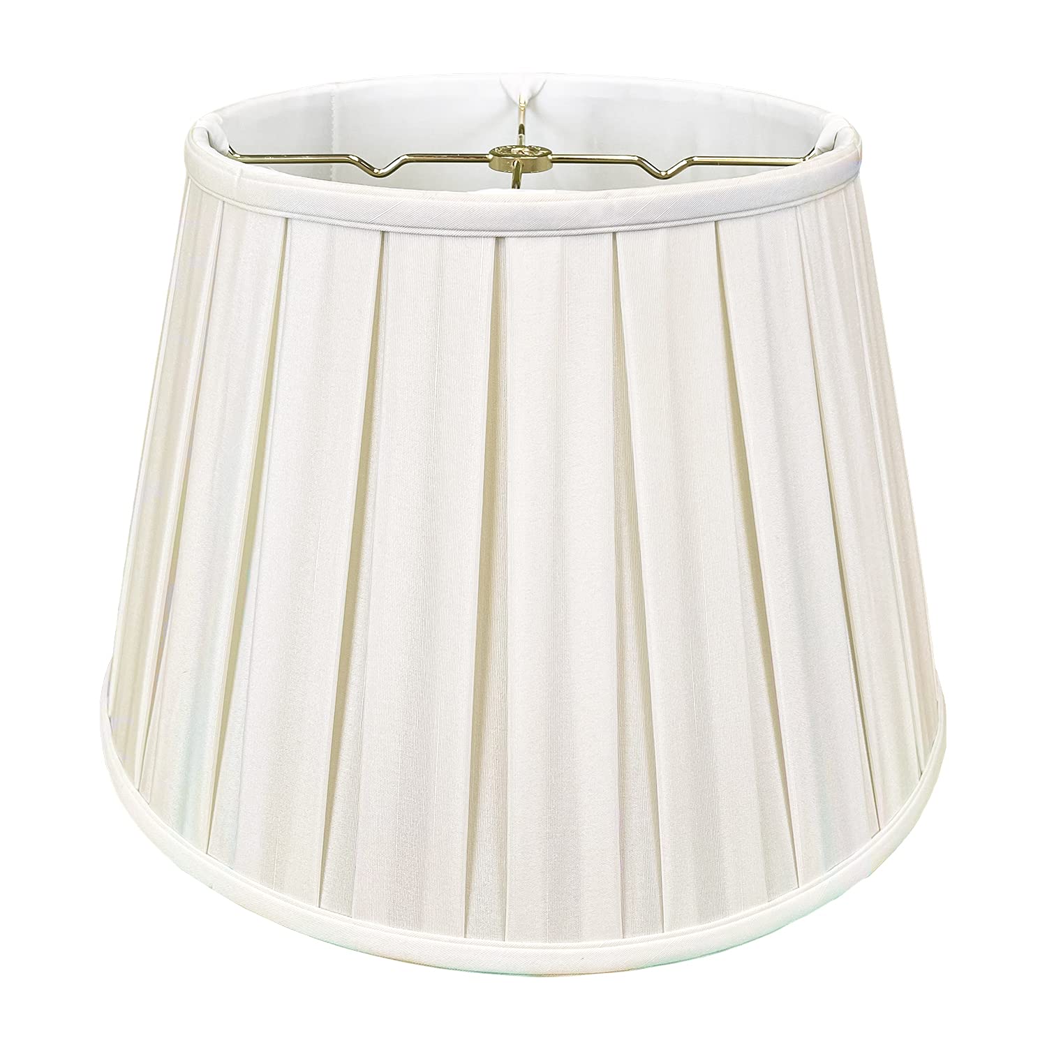 Royal Designs Empire English Pleat Basic Lamp Shade, White, 11 x 18 x 12