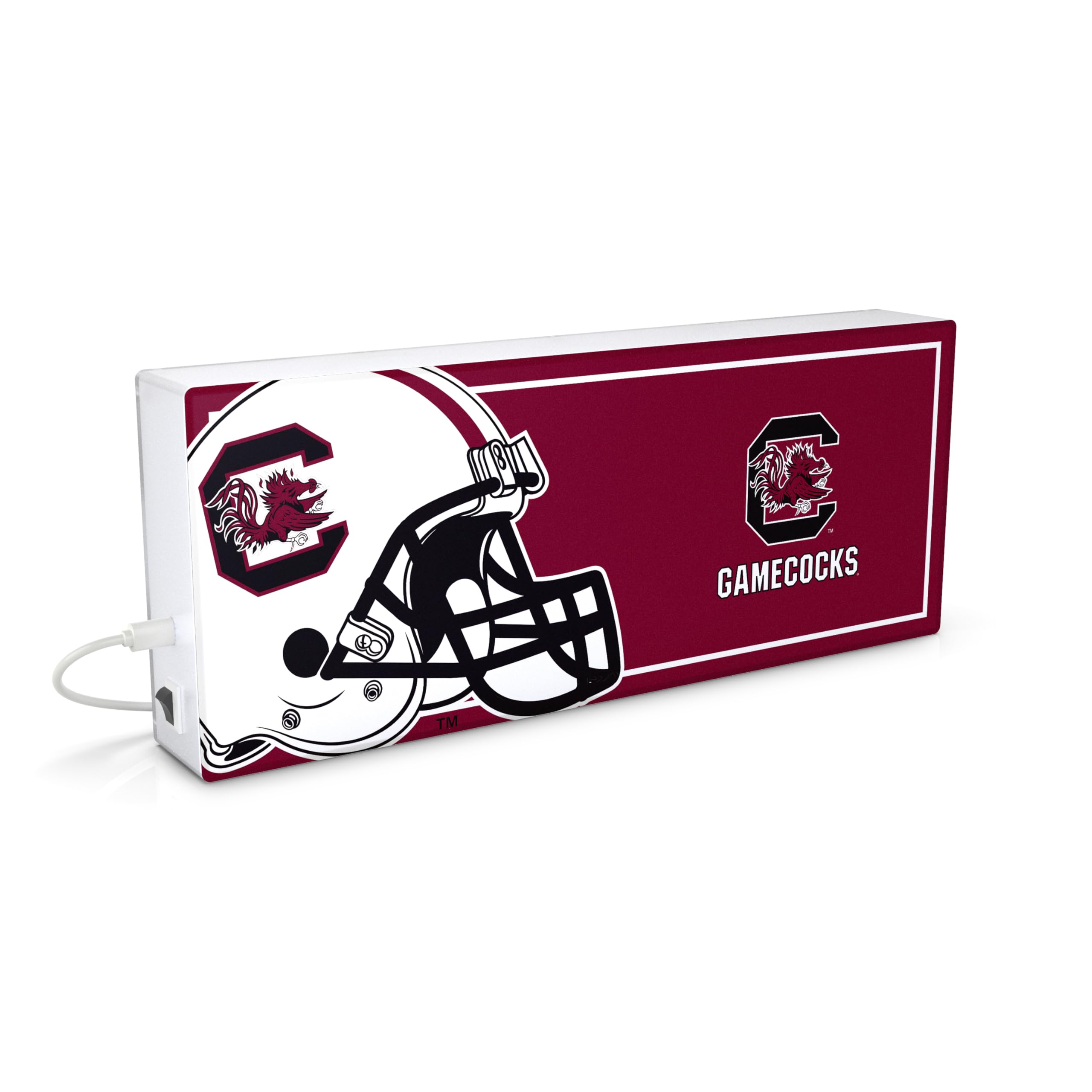SOAR NCAA LED Ambience Light Box: Elevate Your Space with Officially Licensed Wall D  cor, South Carolina Gamecocks