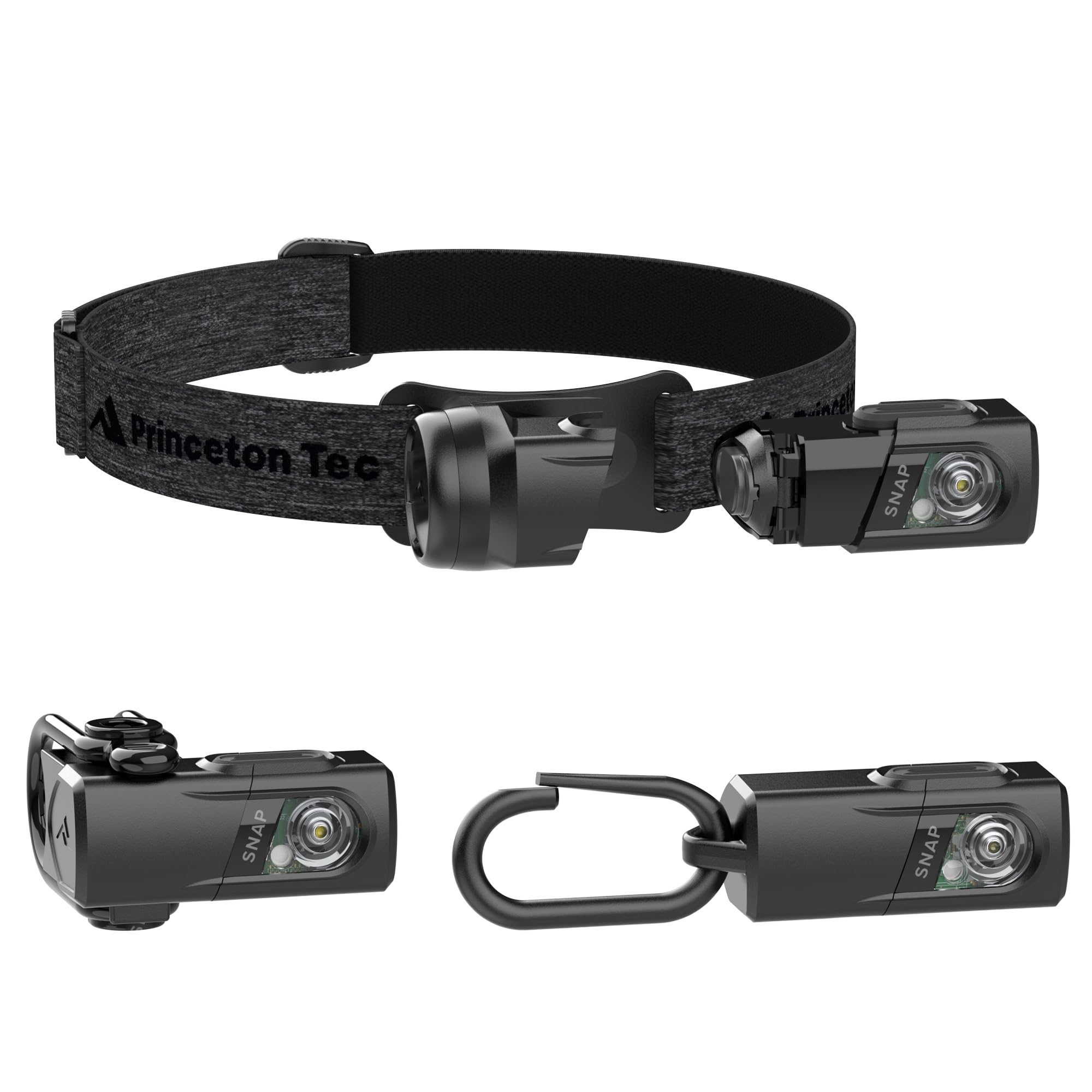 Princeton Tec SNAP 450 RW Kit - Multi-Use 450-Lumen Magnetic Headlamp/Flashlight/Area Light, Red & White LEDs, Long Run Time, IP