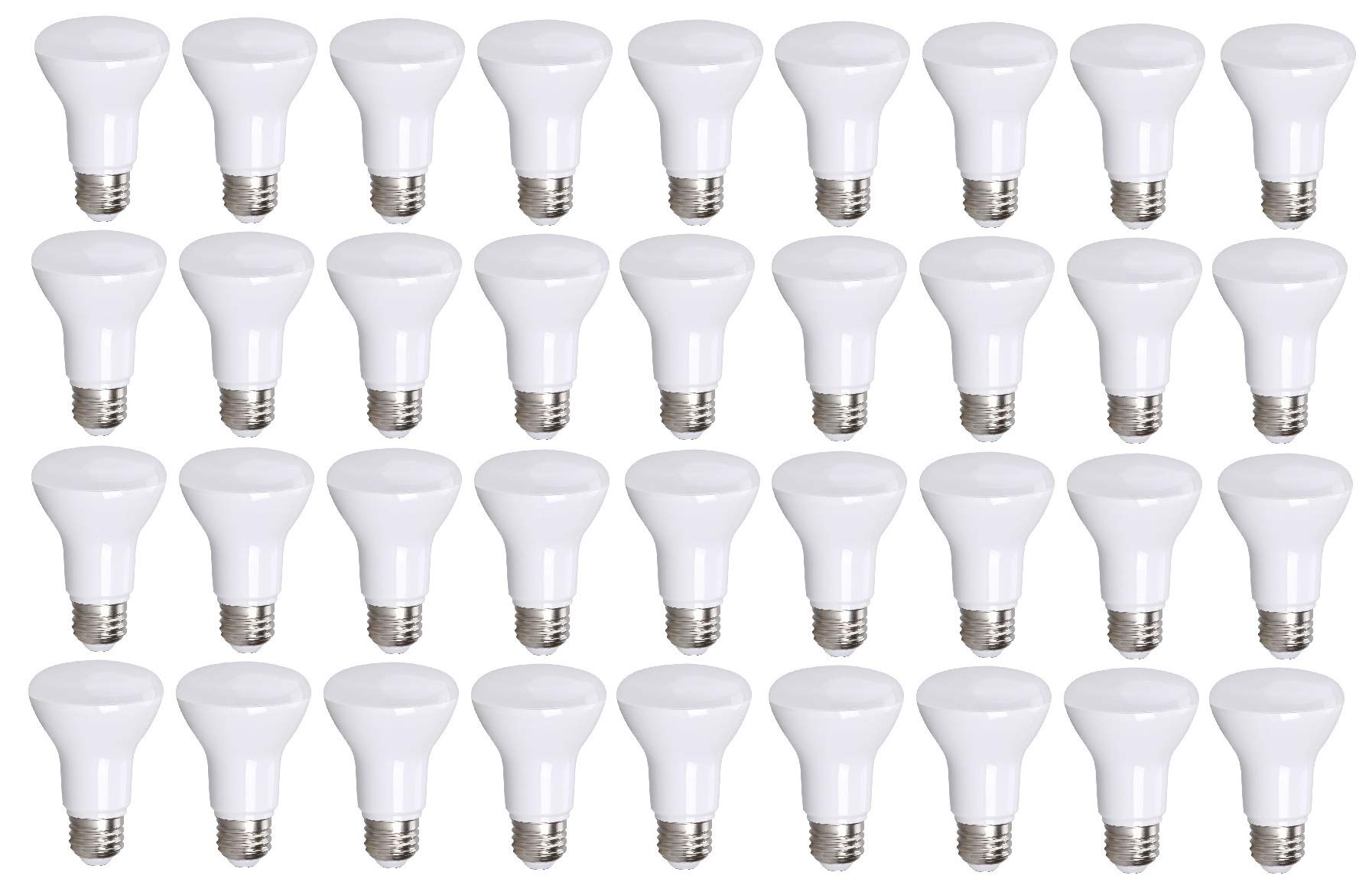 36 Pack 90 Cri Br20 Led Bulbs - 6W=50W 4000K Cool White Dimmable Light Bulbs, 540 Lumen Led Flood Lights, Outdoor/Indoor Flood L