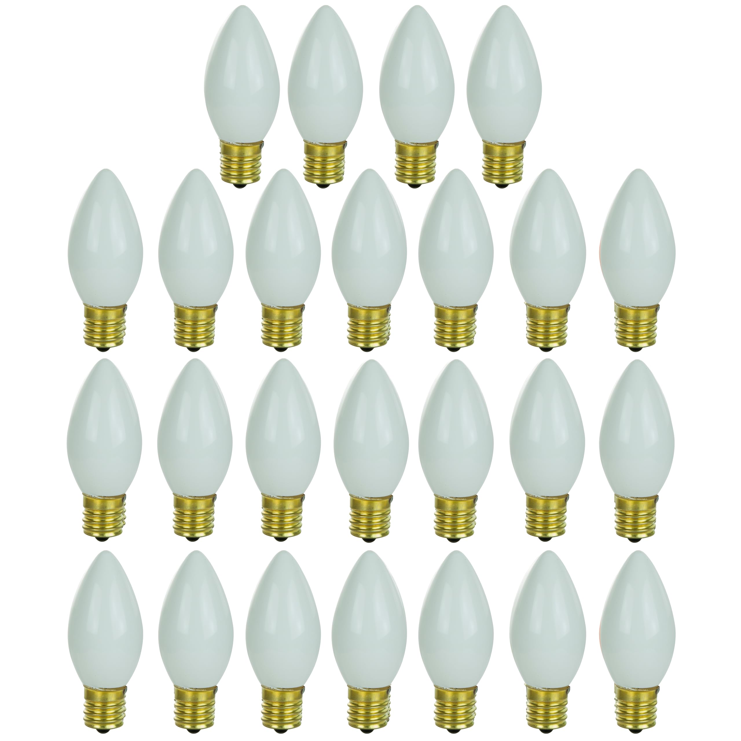 Sunlite 01303-SU Incandescent C9 Colored Bulbs, Holiday Decorative Bulb 7 Watts, E17 Intermediate Base, Christmas-Lights Nightli
