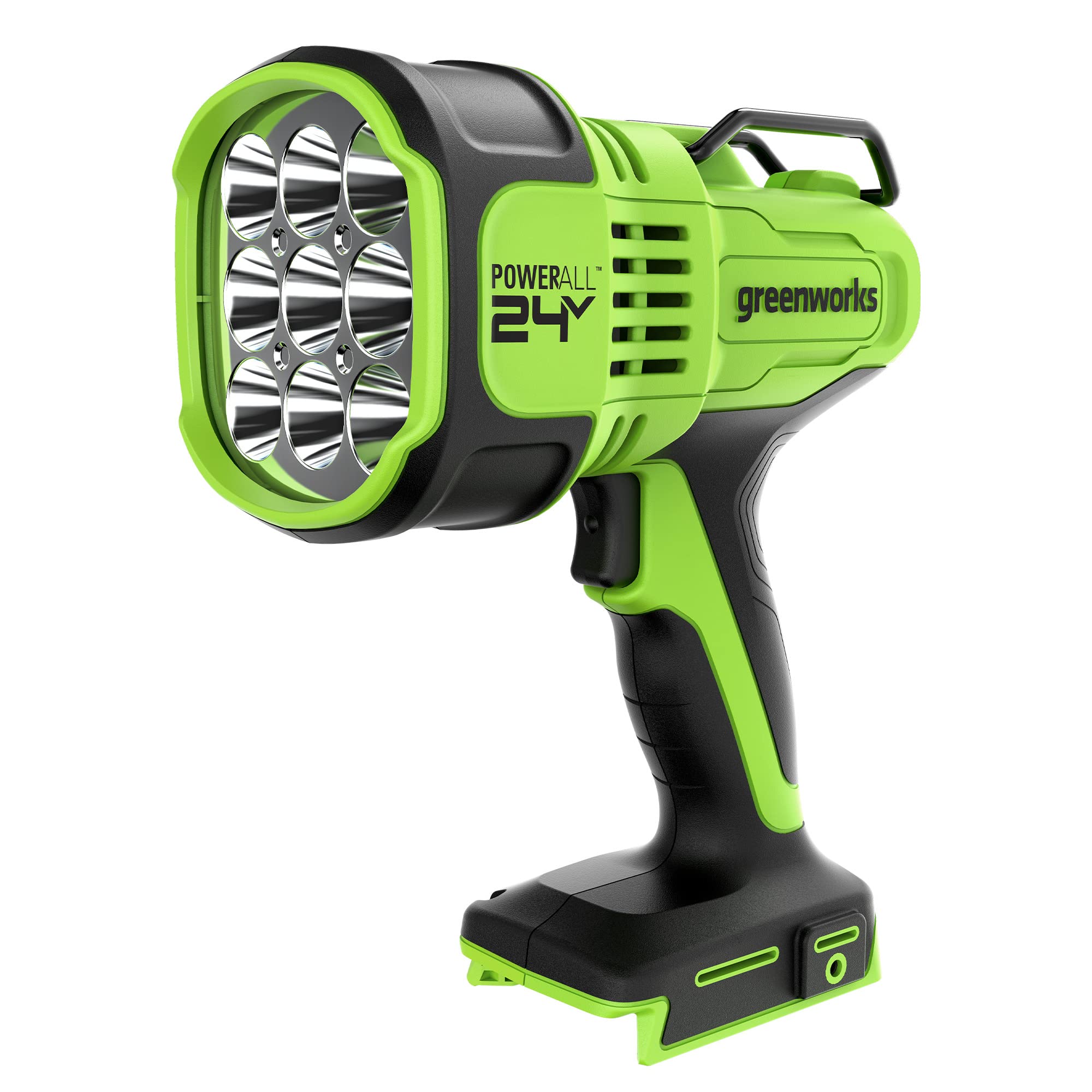 Greenworks 24V LED Spot Light, 3000 Lumen Handheld Flashlight, Variable Brightness Spotlight, Tool Only