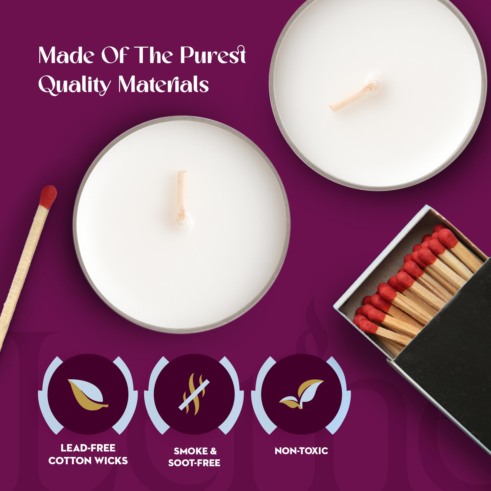 Lerner Tealight Candles In Clear Cups  100 Count| 6 Hours Long-Burning White Tea Light Candles| Non-Toxic  Smokeless & Soot-Free Tea Light Warmer Candles | Unscented Party  D?Or  Shabbat Tea Candles