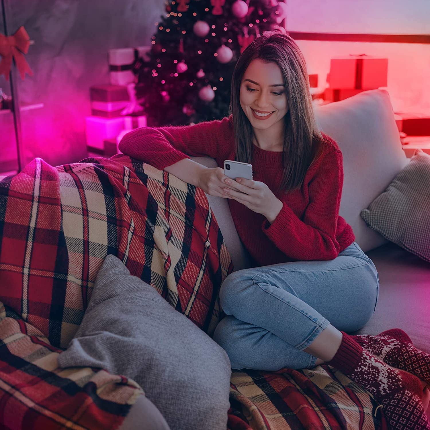 Daybetter Led Strip Lights 100Ft, Rgb Color Changing Led Strips With 44 Keys Remote Control For Room, Bedroom, Suitable For Home