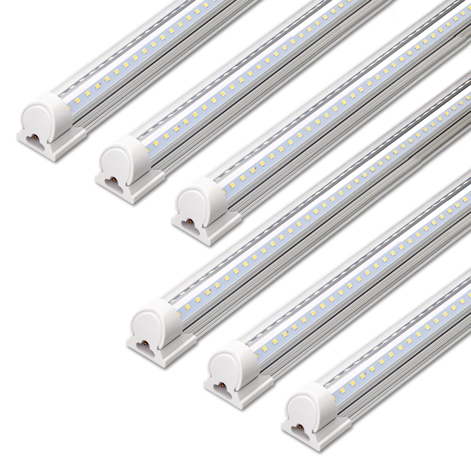 Barrina LED Shop Light 40W V Shape 4FT Integrated Fixture Pack of 6 5000K Daylight White
