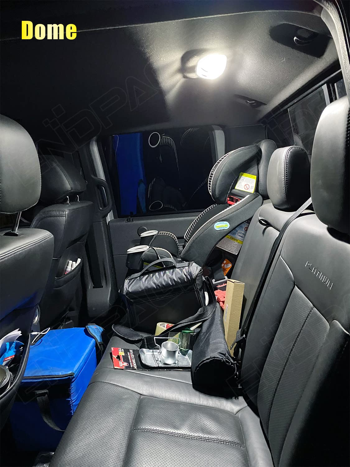 Endpage 9-Pieces F150 Interior Led Light Kit For Ford F-150 2009 2010 2011 2012 2013 2014 White 6000K Interior Led Lighting Package + Cargo Lights, License Plate Lights, Install Tool