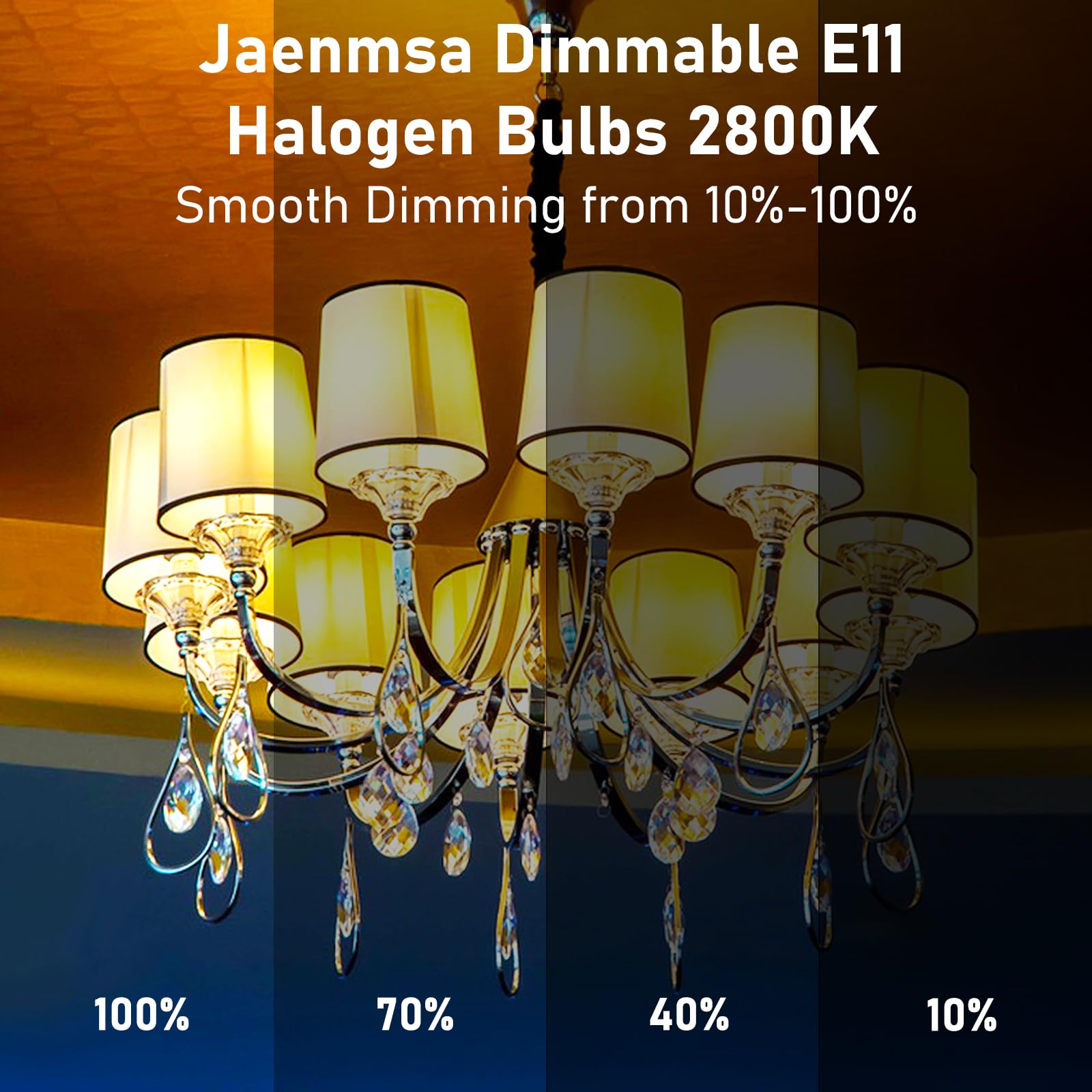 Jaenmsa Jde11 120V 75W Halogen Bulbs,T4 Jd E11 Mini Can 75W Tungsten Halogen Candelabra Bulb Dimmable,Warm White 2800K Replaceme