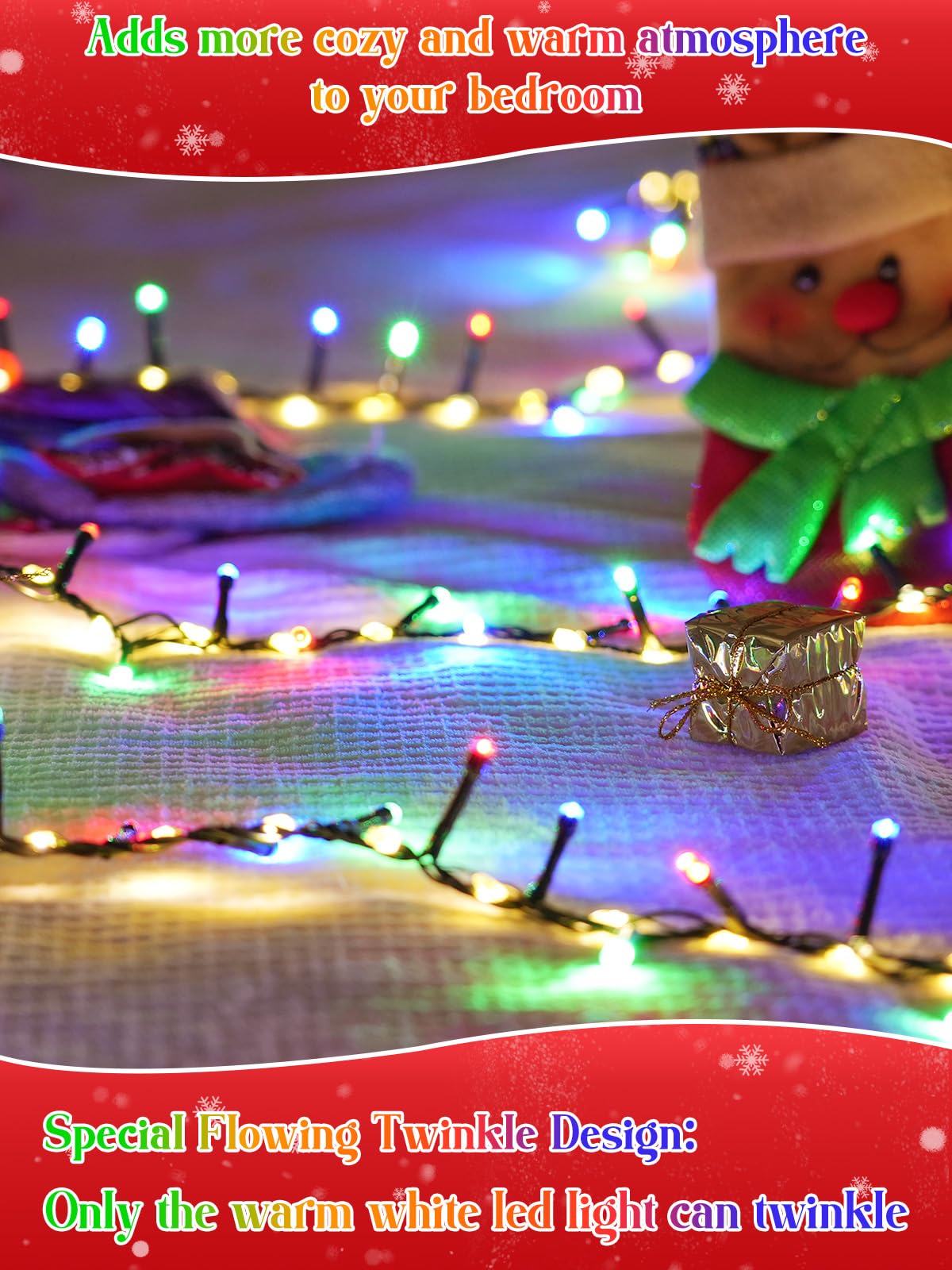 2025 New Christmas Cluster Lights 800Led With Flowing Twinkling  Fire er Fairy Lights With 15 Modes & Timer  Waterproof Christmas String Lights For Indoor Outdoor Xmas Tree Party Garden Multicolor