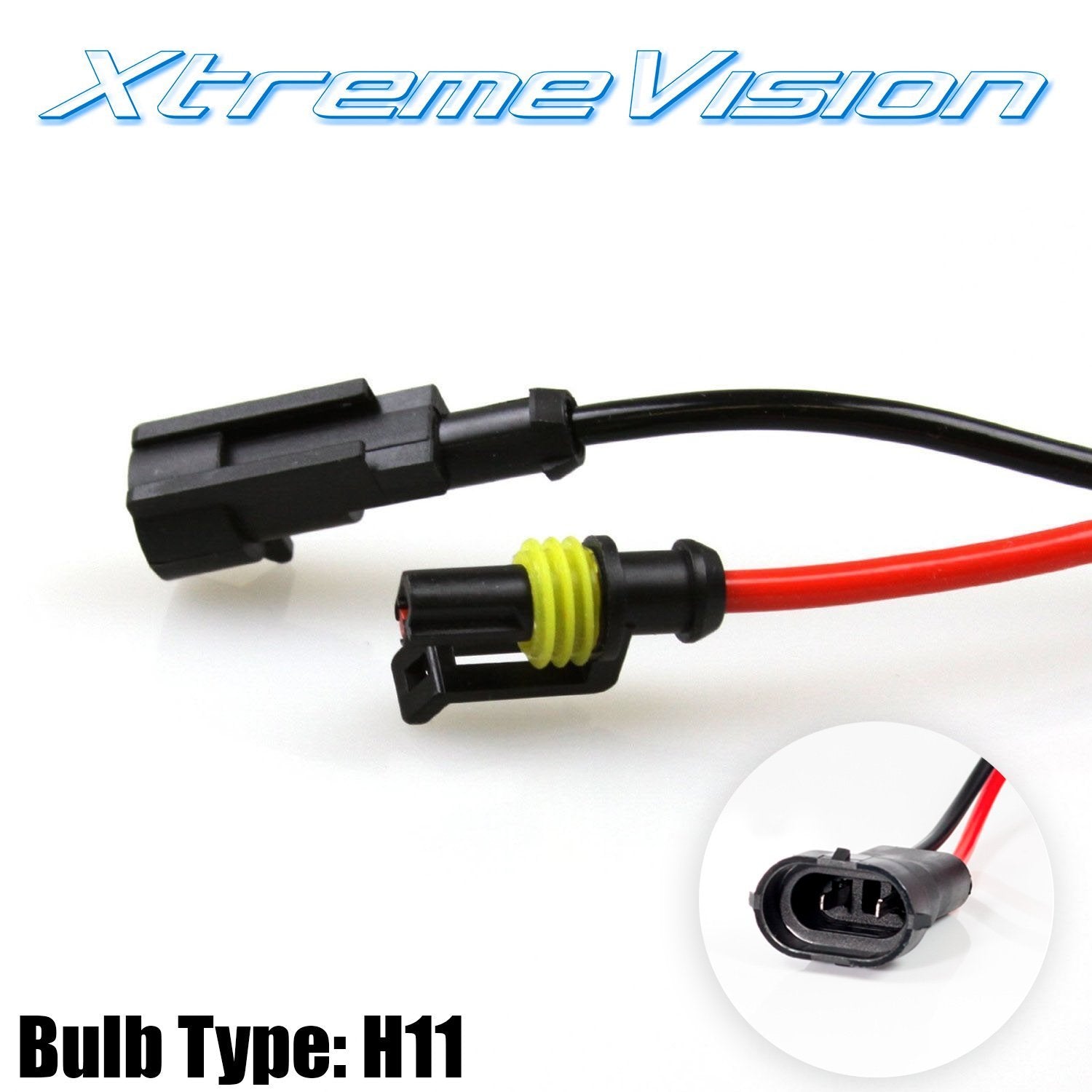 XtremeVision HID Xenon Replacement Bulbs - H11 - 5000K Bright White - DC Model (1 Pair)