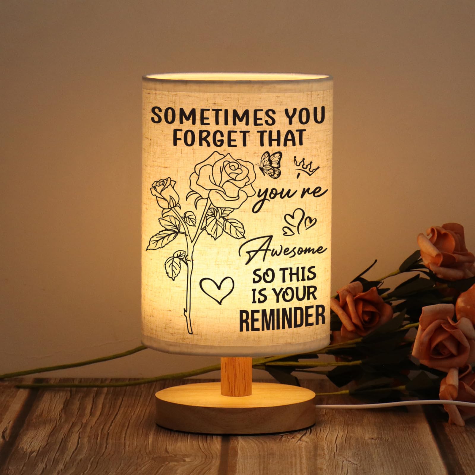 WSYEAR Friendship Gifts for Women- Table Lamp Inspiring Presents for Friends, Inspirational Gifts for Friend, Colleagues, Sister