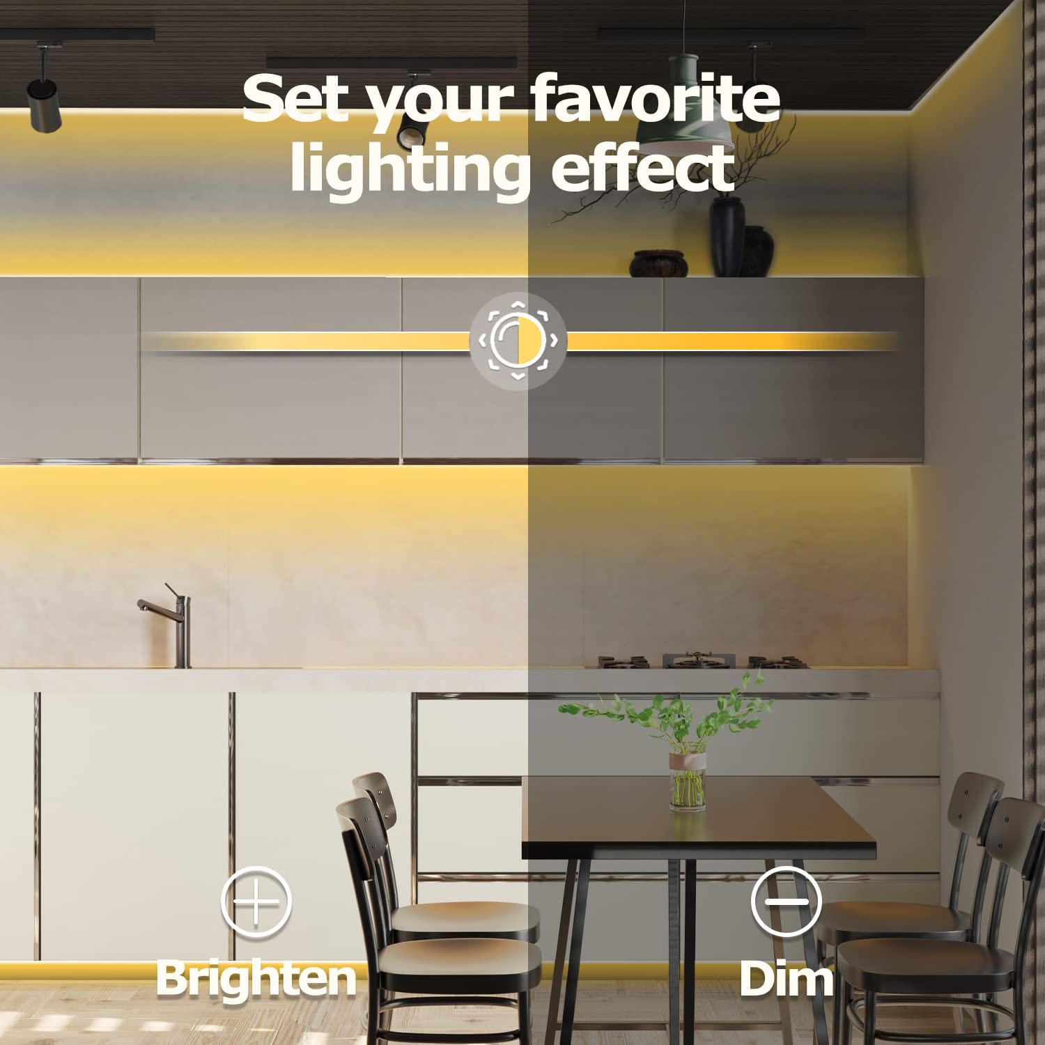 Guotong 50Ft White Led Strip Lights, 6000K Warm White Waterproof Tape Light, 15M 12V Rope Light Strong 3M Adhesive, For Home,Kit