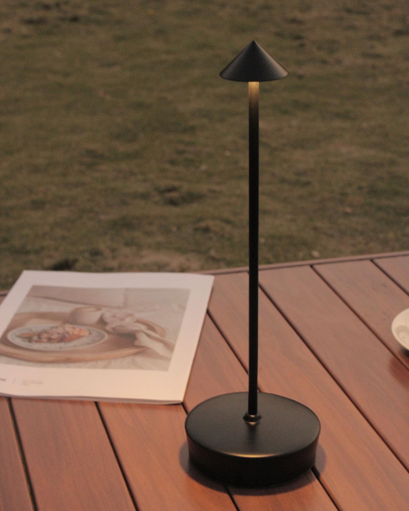 Xminkdza Cordless Led Table Desk Lamp 2 Pack, 7000Mah Battery Outdoor Table Light Waterproof For Restaurant Patio Camping Home D