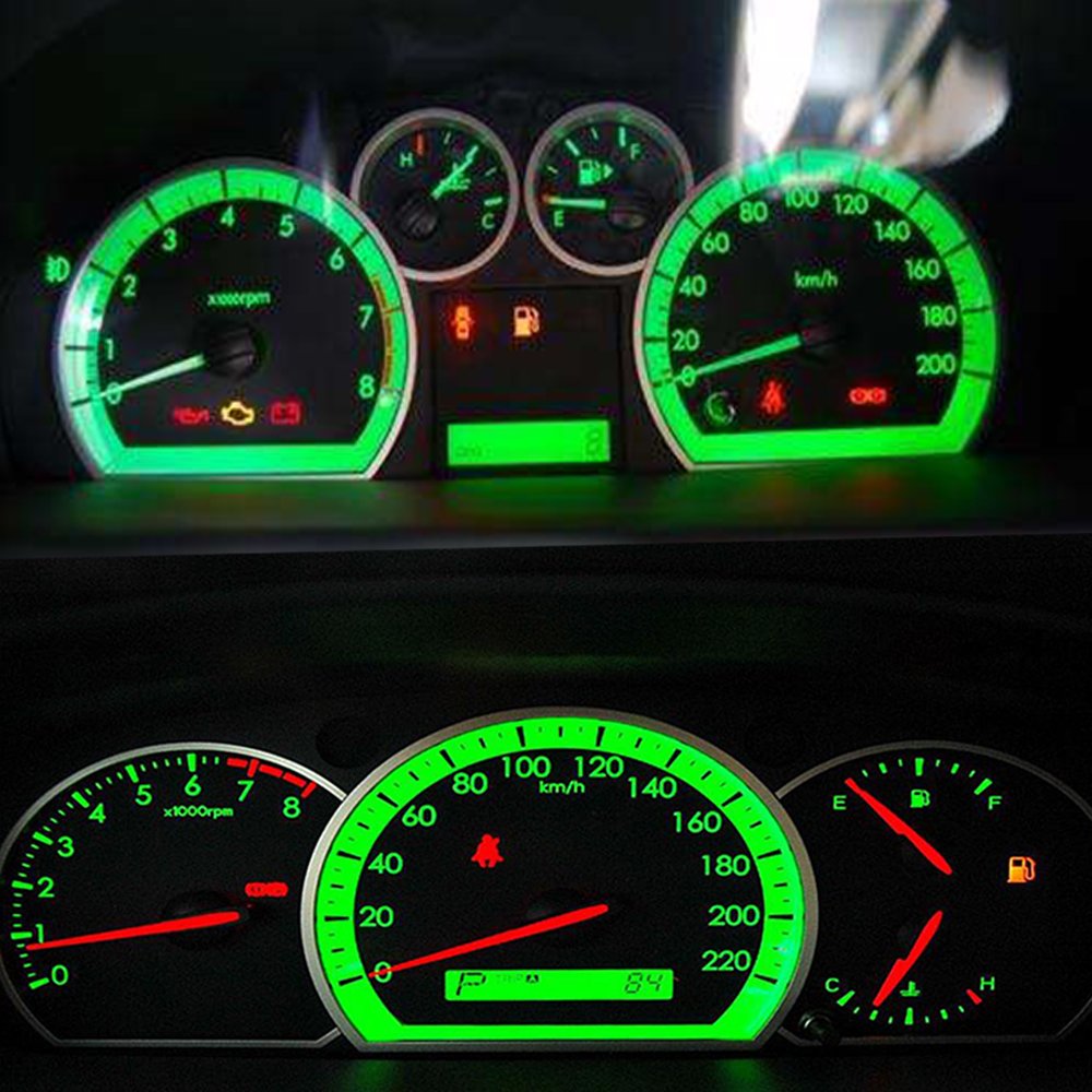 Blyilyb 12-Pack Green Color Replacement Stock # 194 T10 168 2825 W5W 175 158 Bulb 5050 5 Smd Led Light 12V Car Interior Lighting